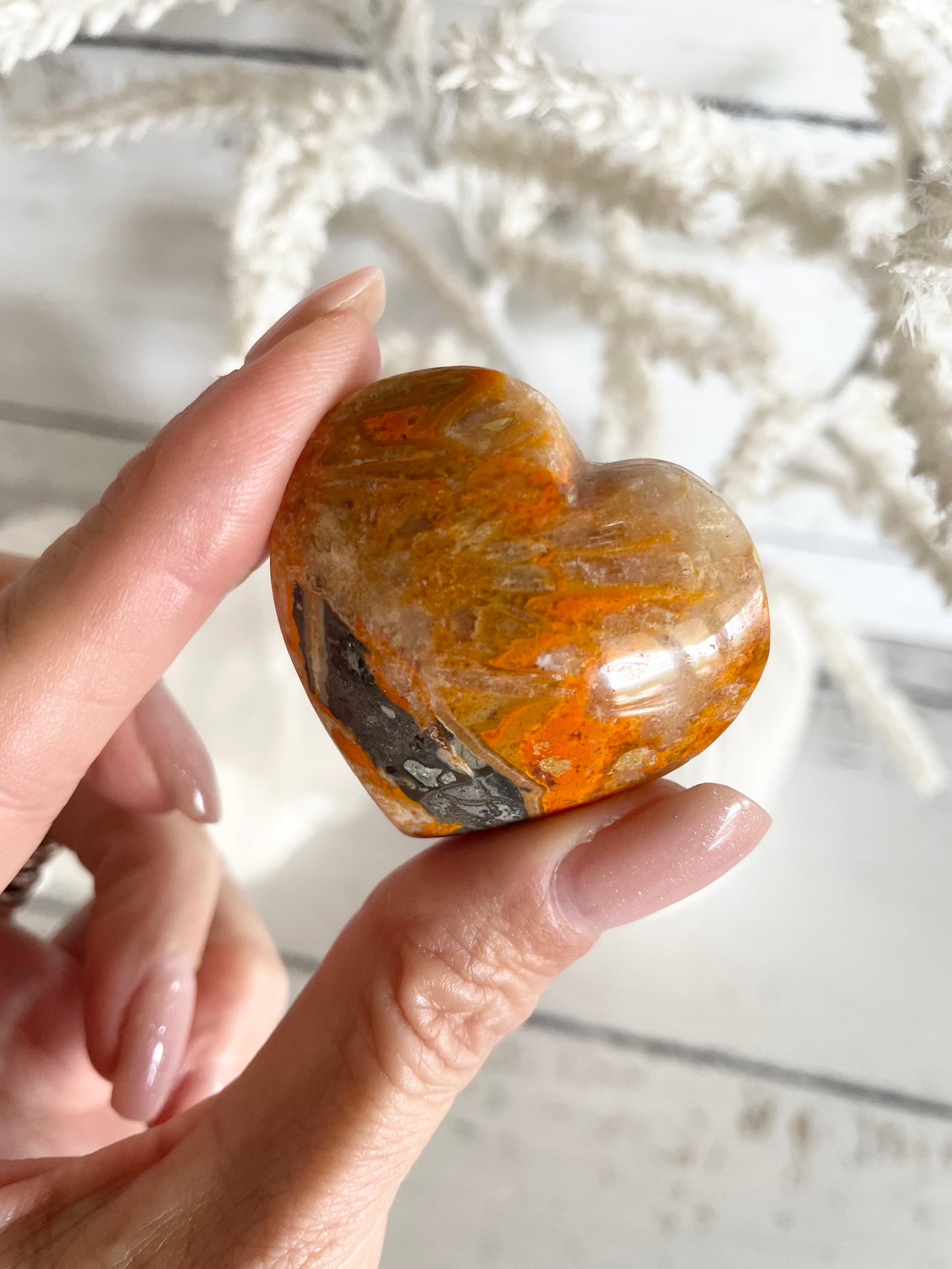 Bumble Bee Jasper Heart