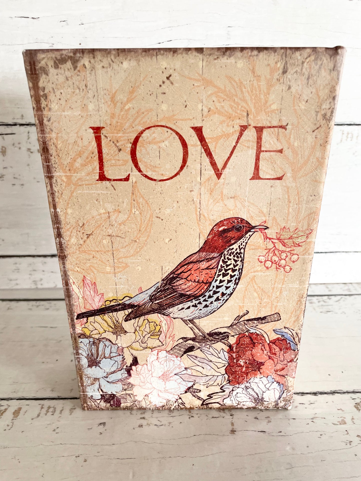 Book Case Jewellery/Trinket Box ~ Red Robin