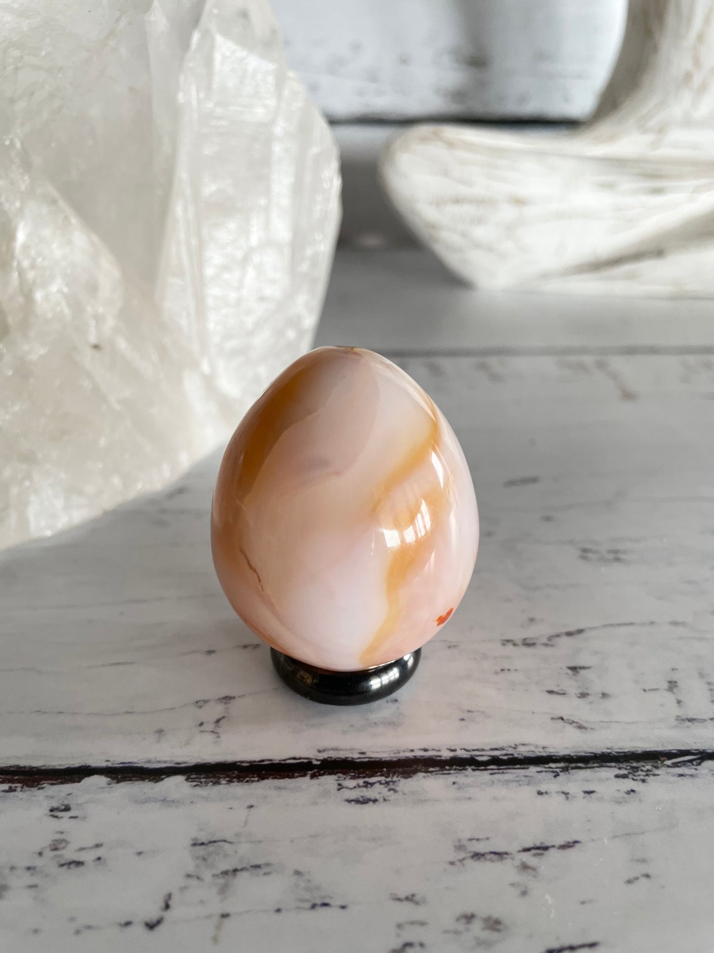 Carnelian Egg with holder