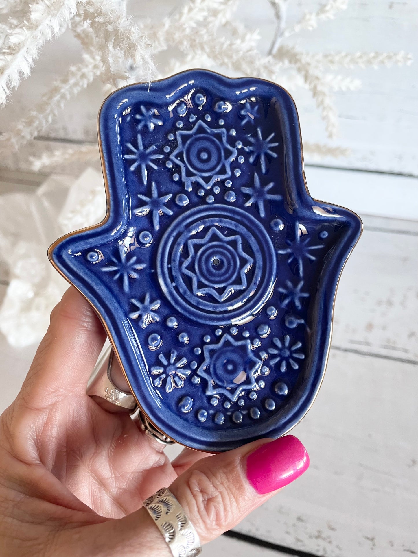 Incense Holder ~ Hamsa Hand