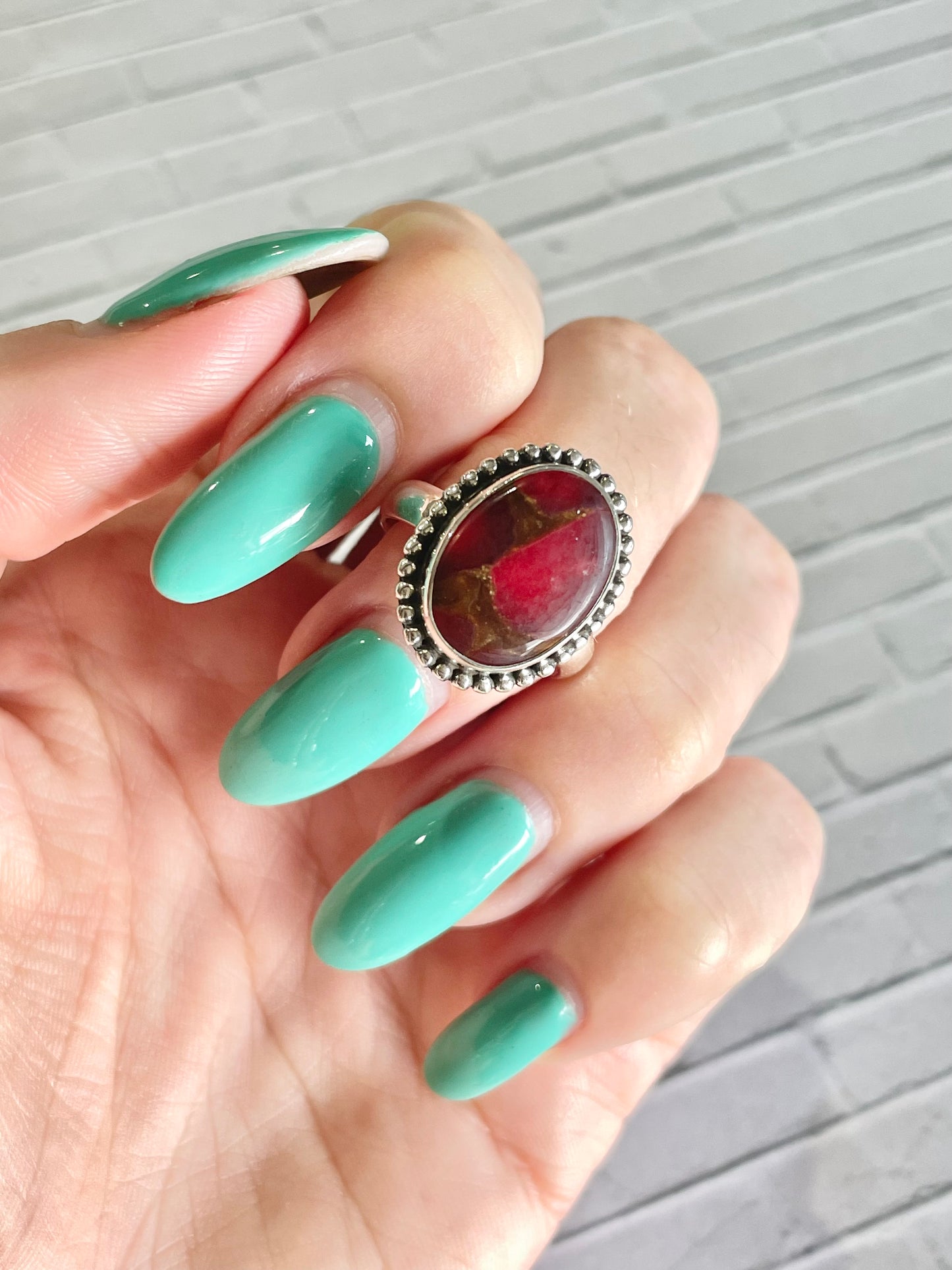 Almandine Garnet Ring ~ size 7