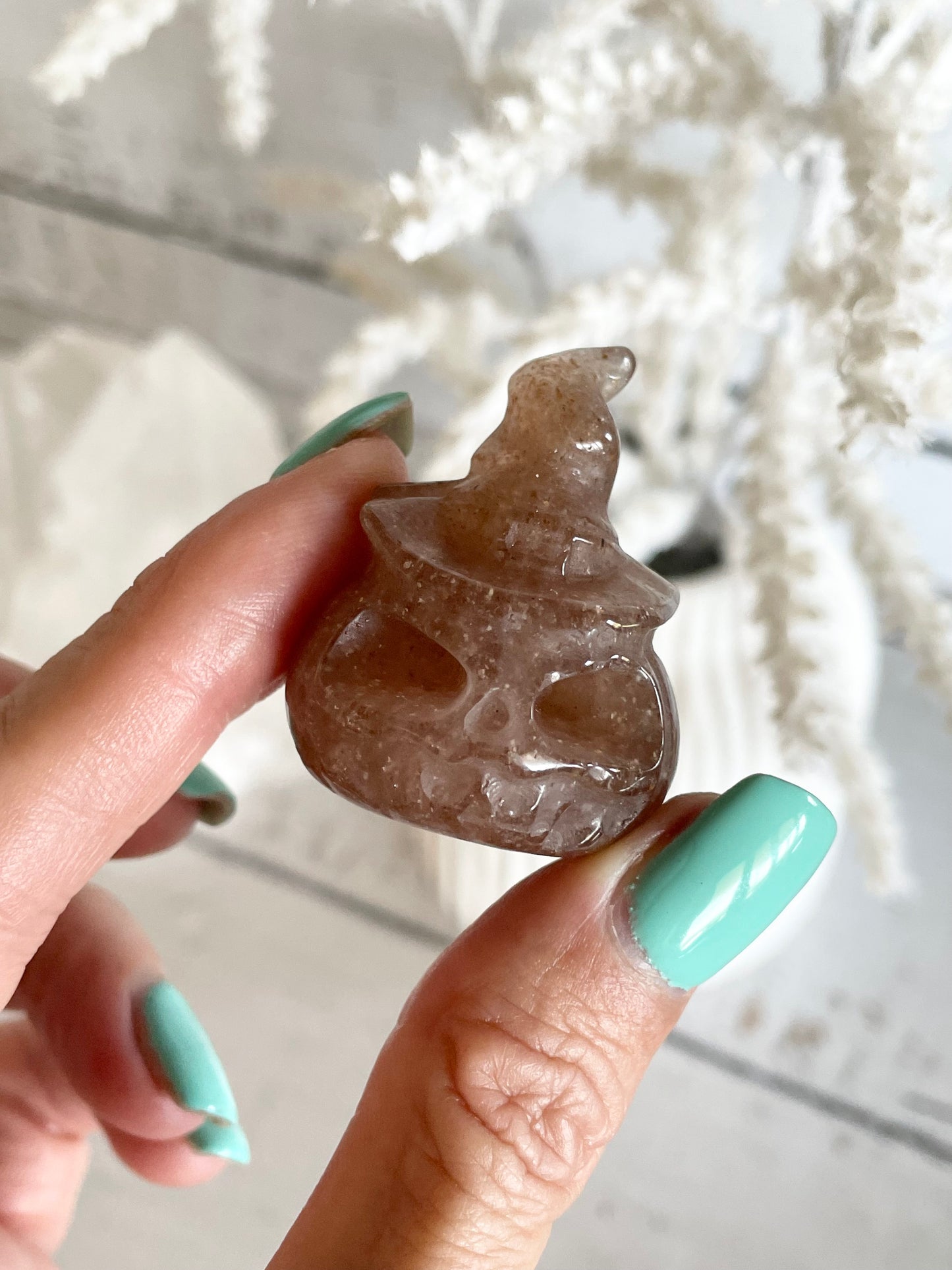 Halloween Pumpkin ~ Strawberry Quartz