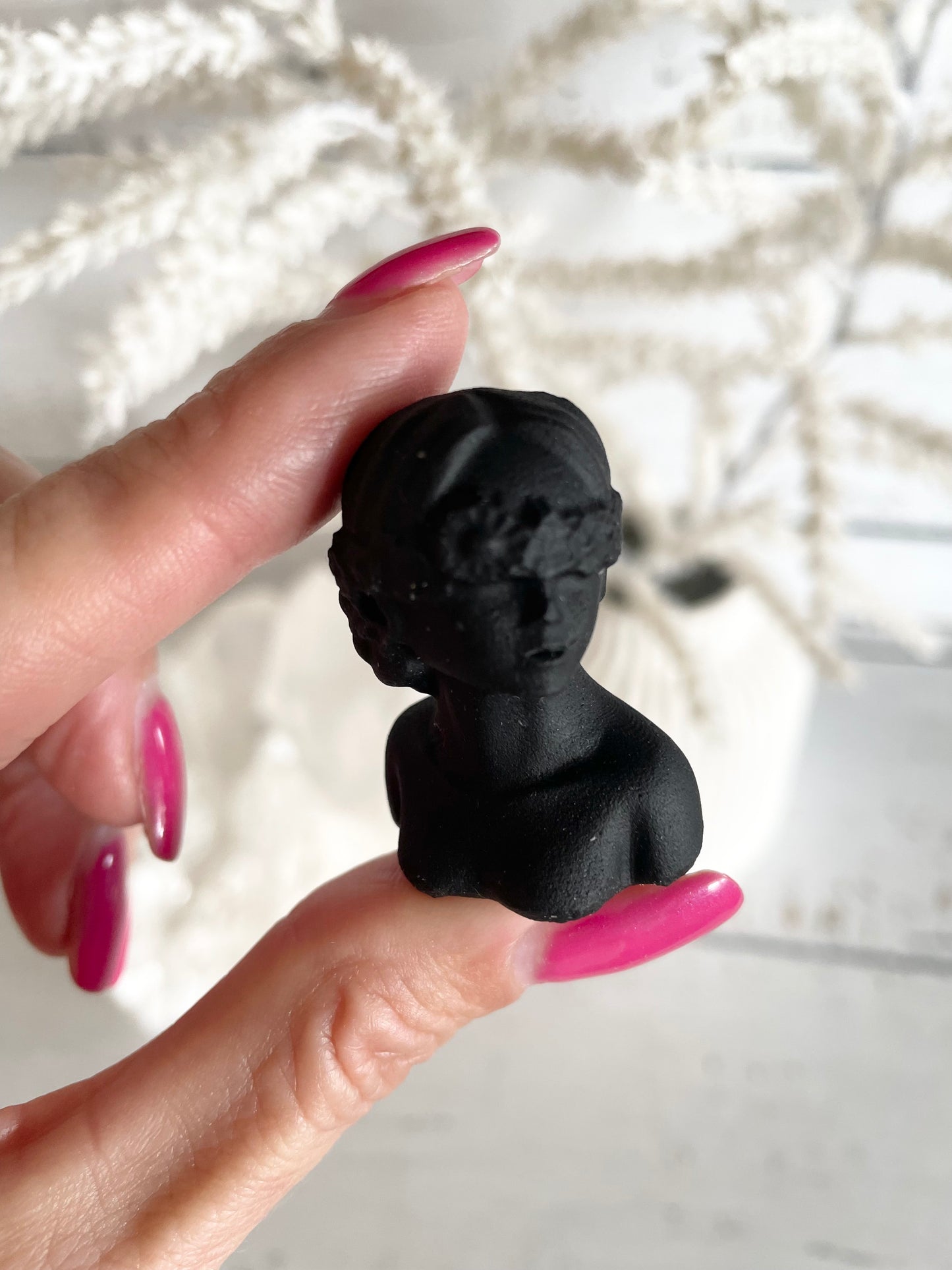 Black Obsidian Flower Goddess