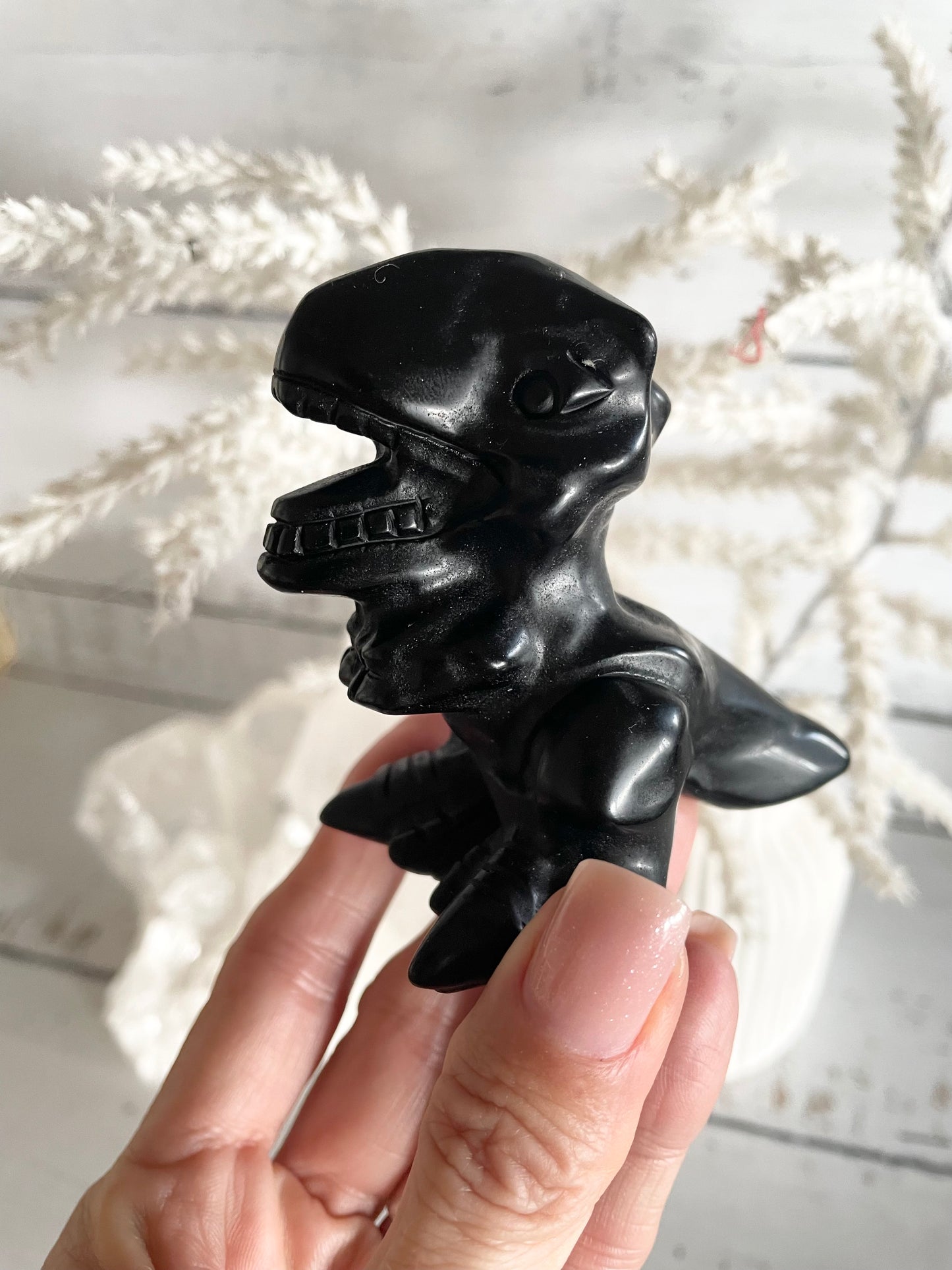 Black Obsidian Dinosaur