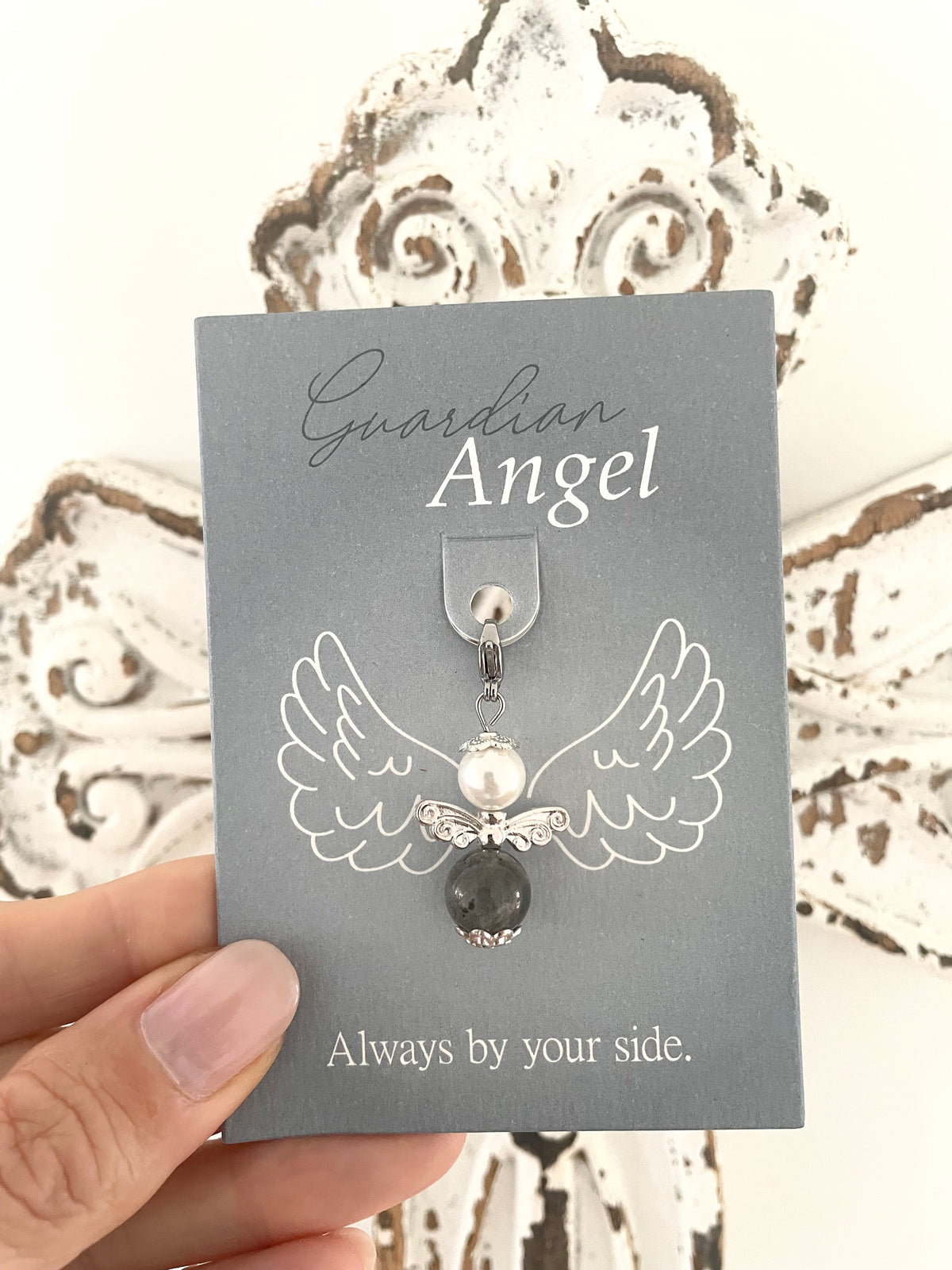 Guardian Angel Charm ~ Labradorite