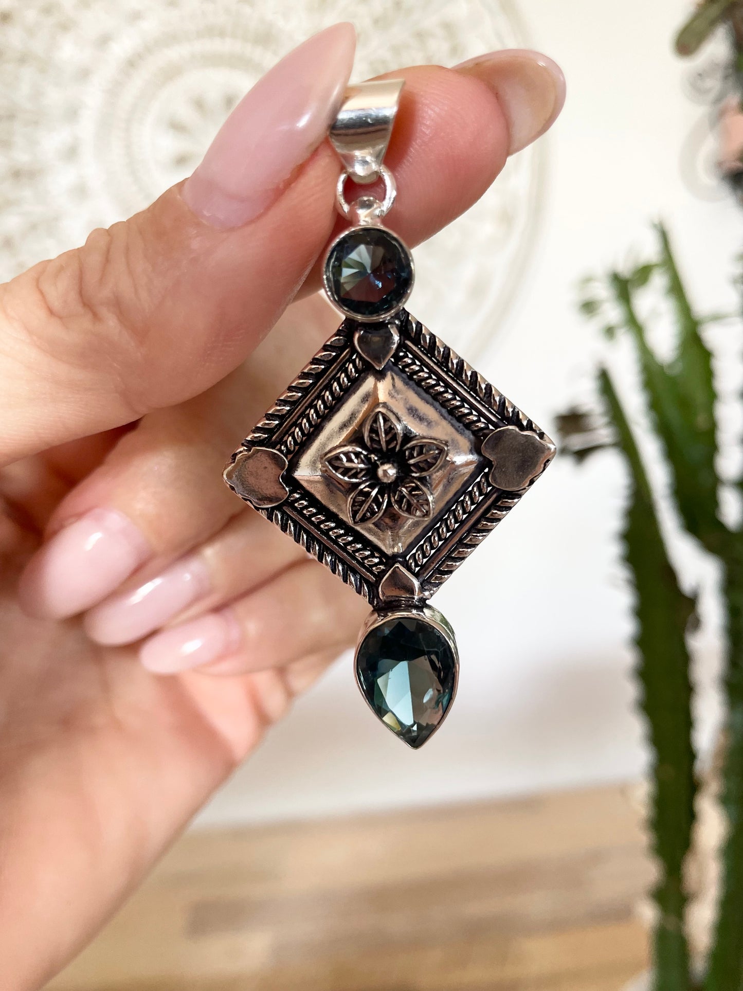 London Blue Topaz Pendant