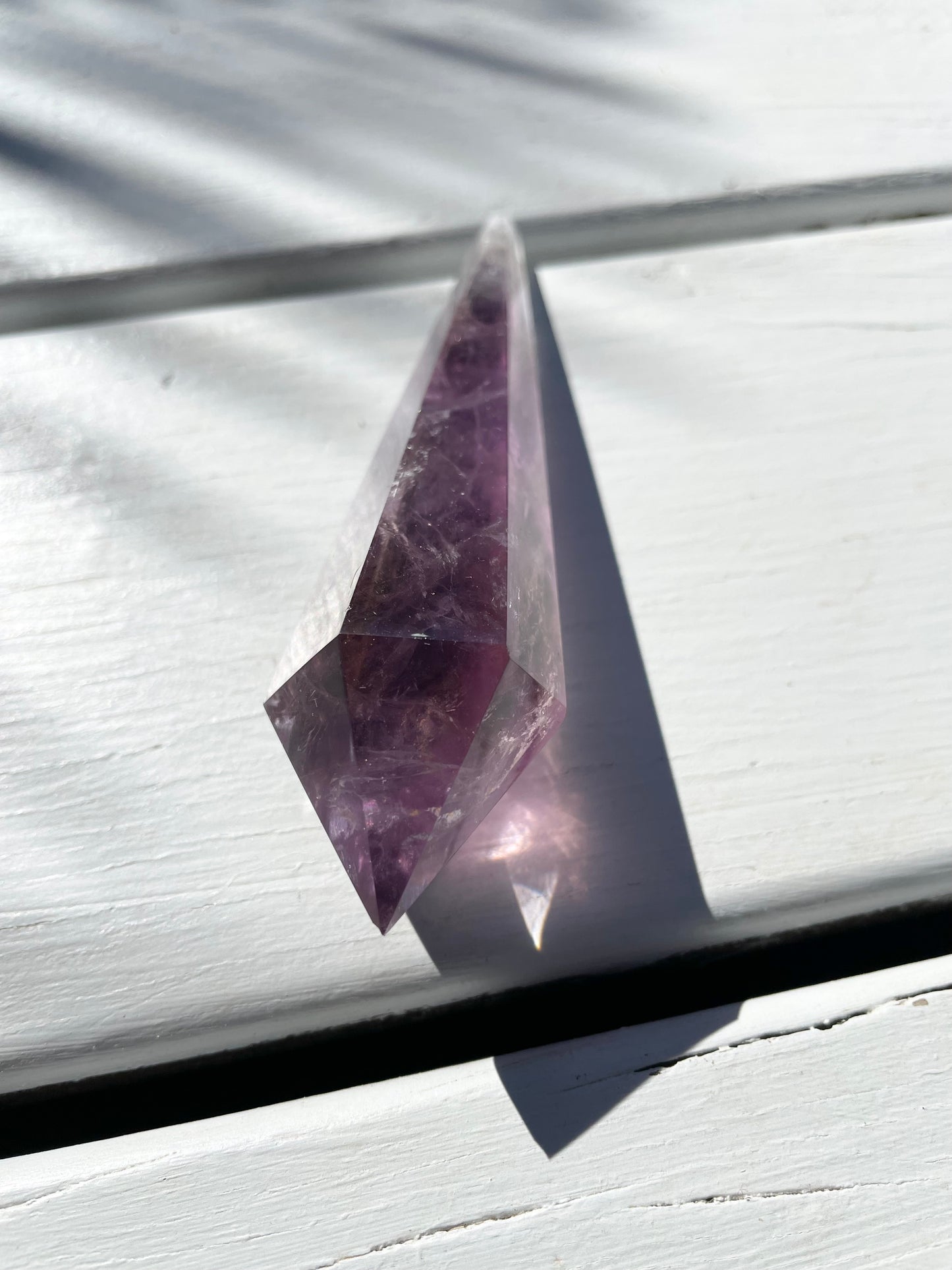 Chevron Dream Amethyst Torch/Point