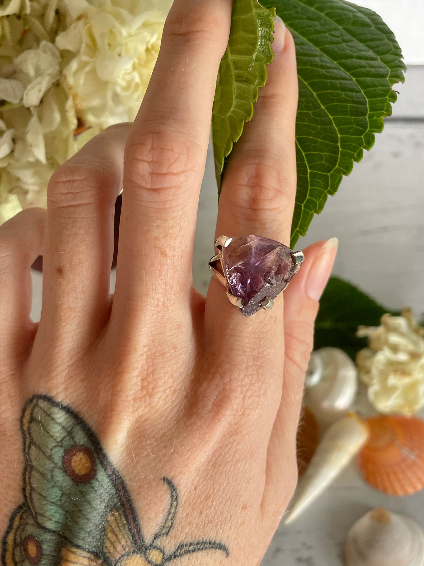 Raw Ametrine Ring ~ size 6