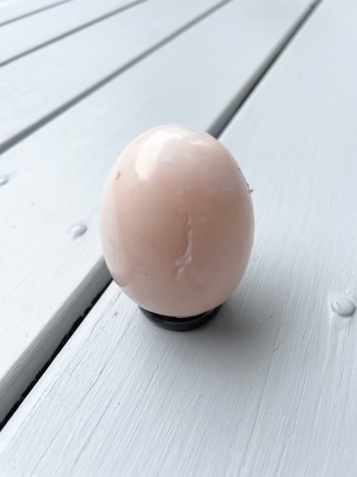 Pink Opal Egg with holder