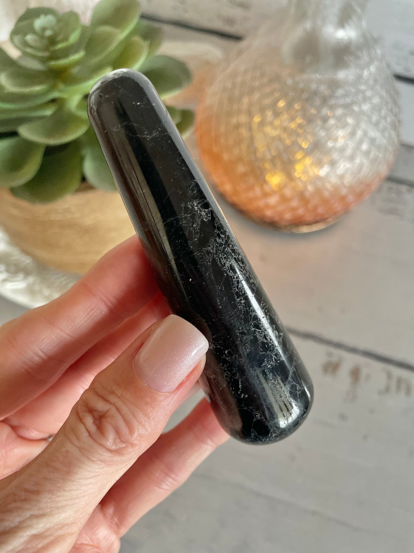 Black Tourmaline Healing/Massage Wand