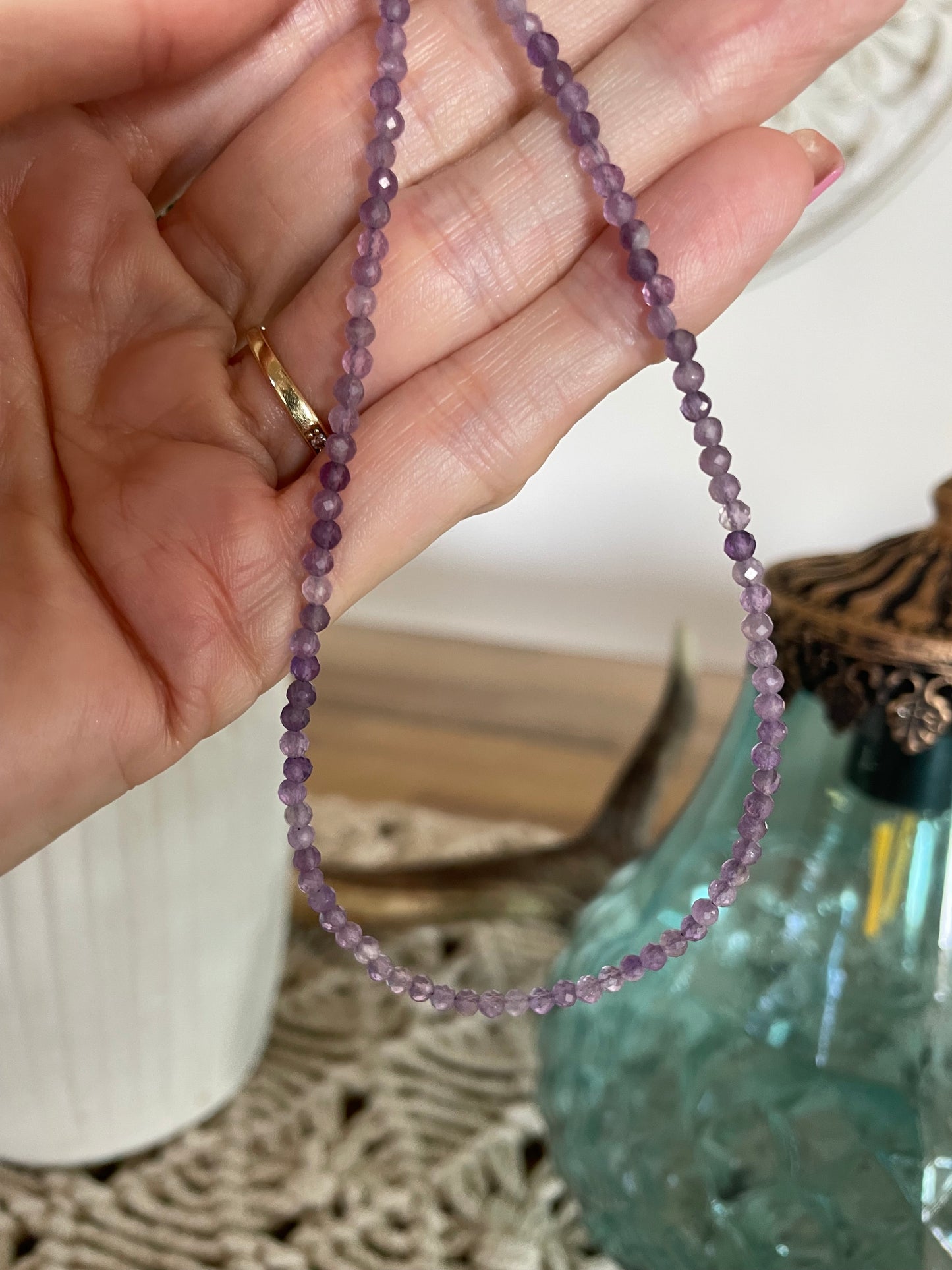 Amethyst Faceted necklace
