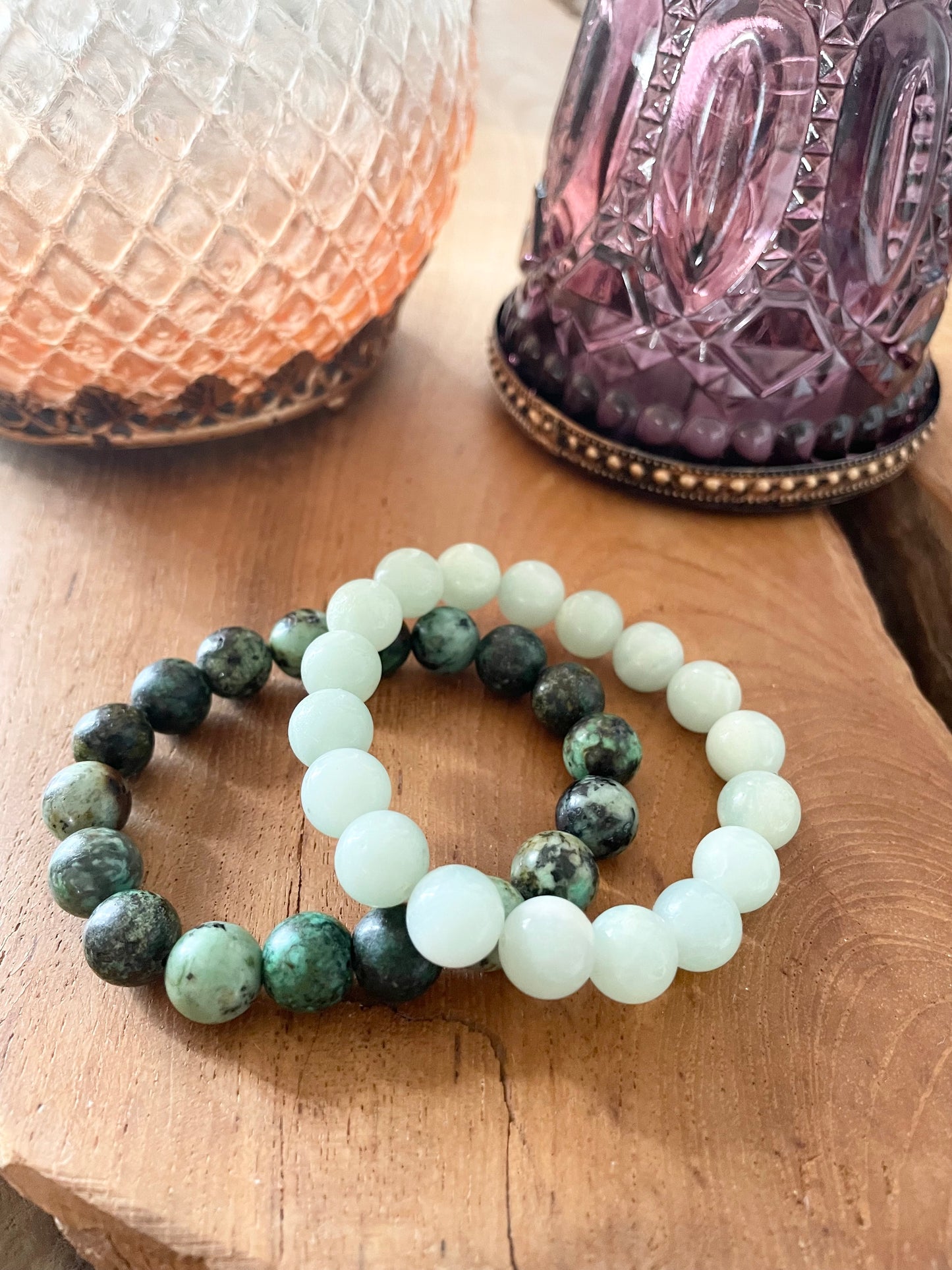 Double Stack - Amazonite/African Turquoise Bracelets