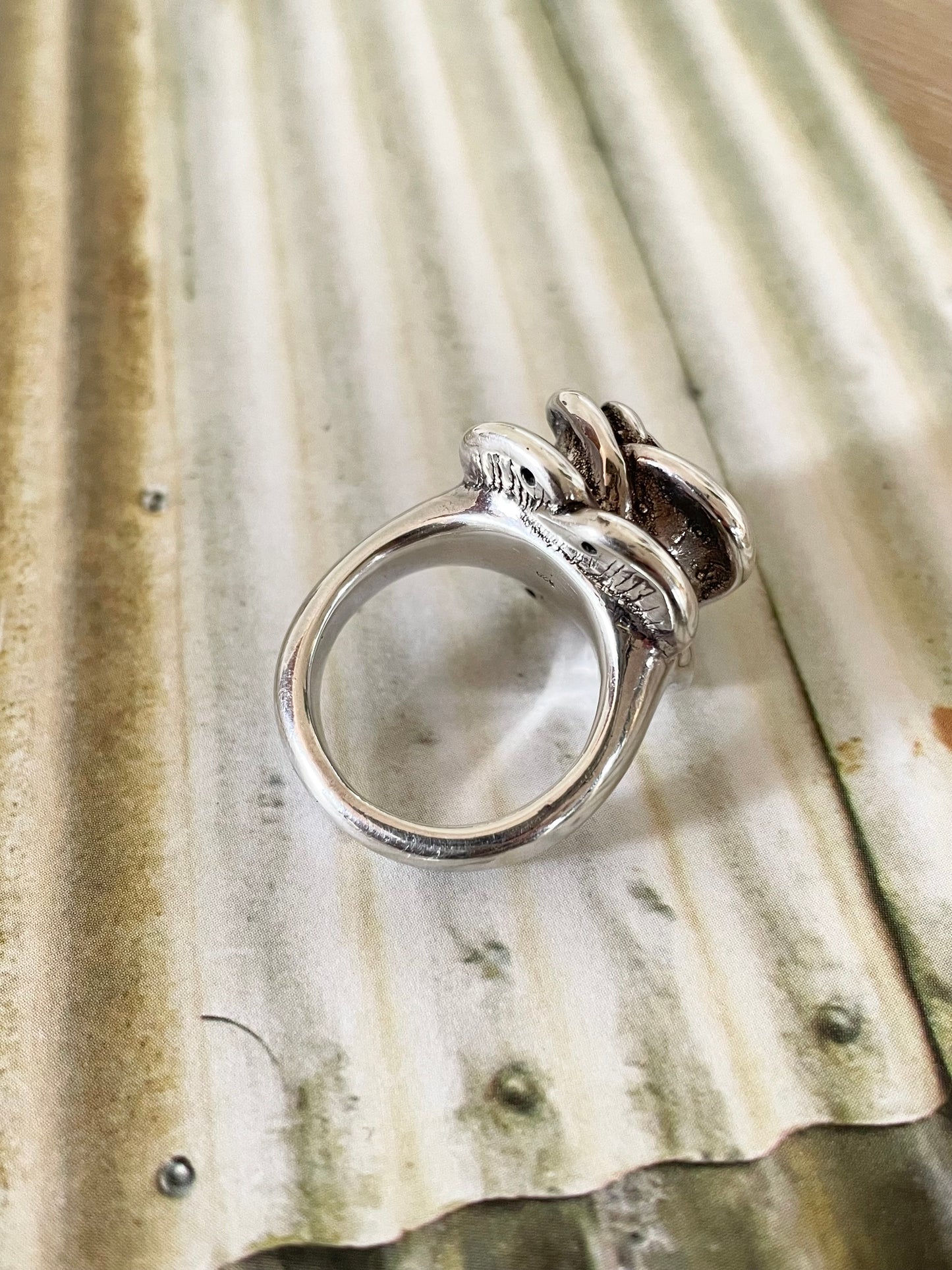 Mexican Flower Ring - size 8