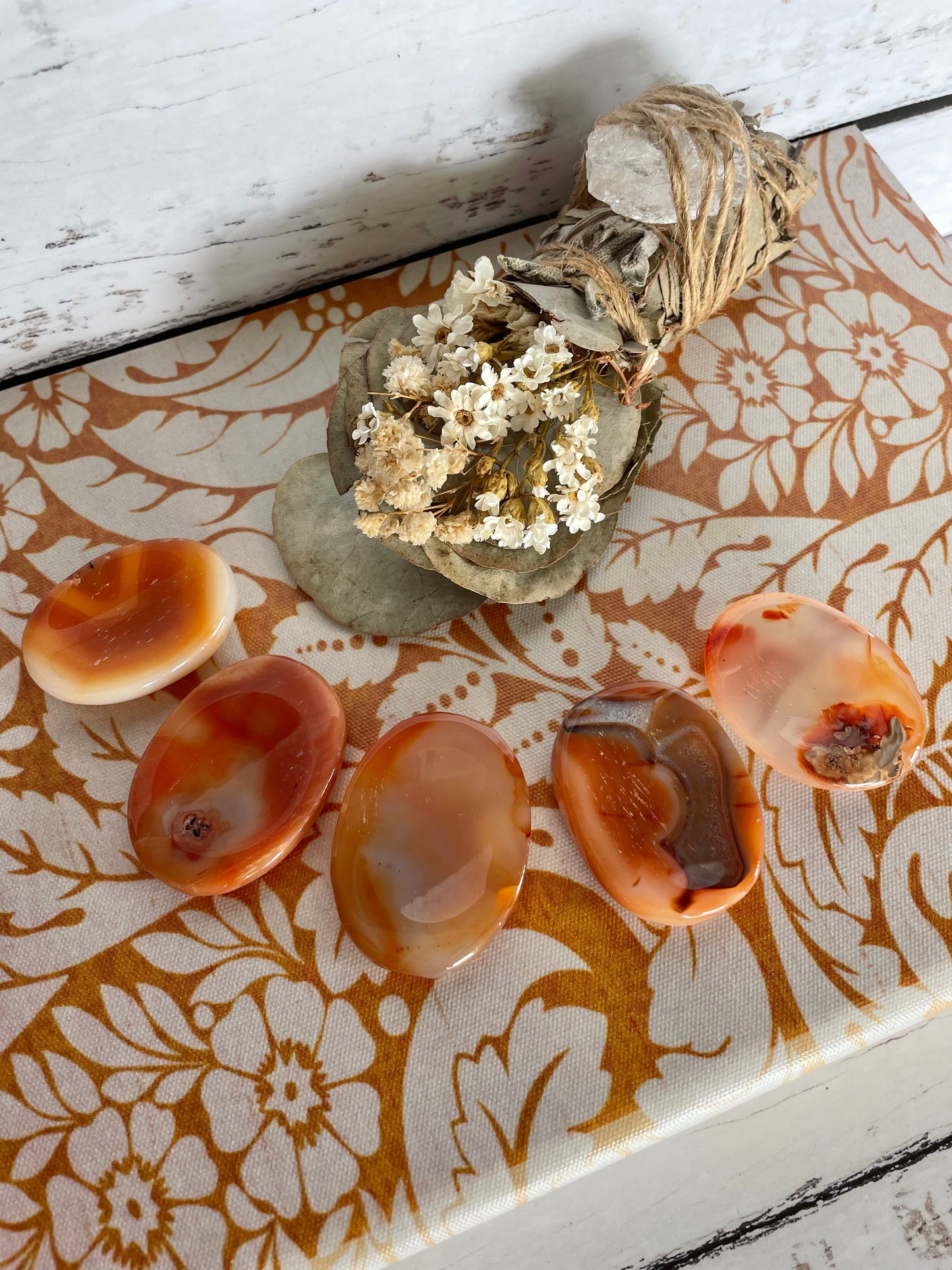 Carnelian Thumb/Worry Stone ~ intuitively chosen