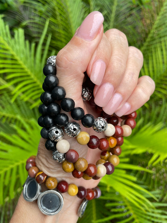 Shungite/Mookaite Healing Bracelet