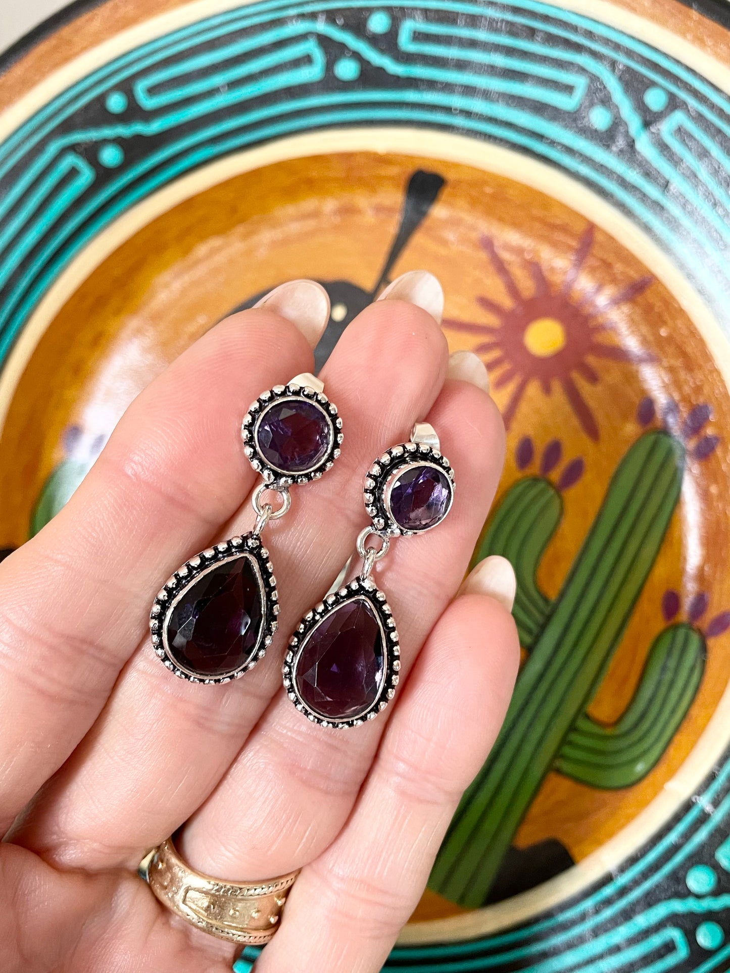 Amethyst Studs