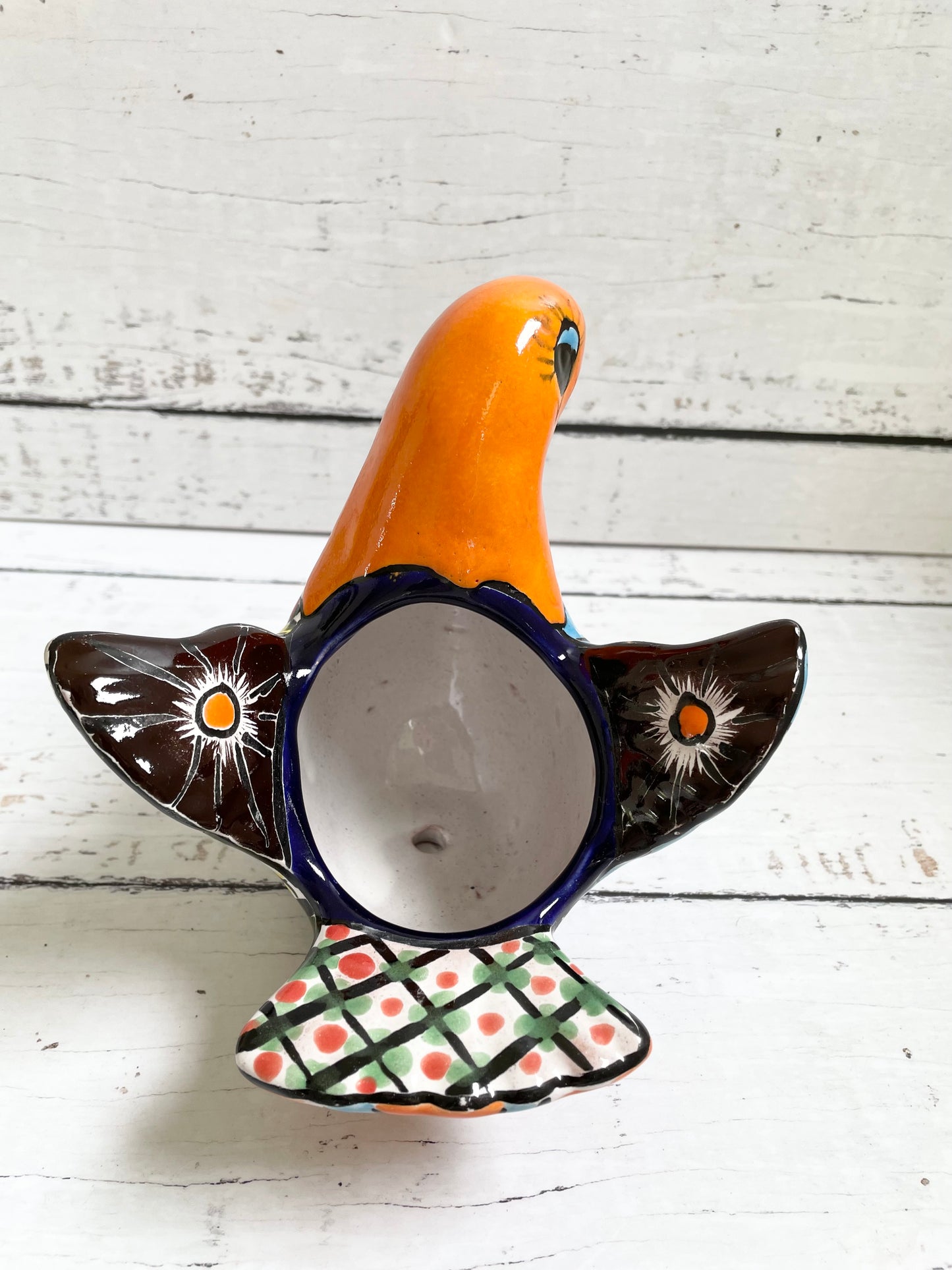 Talavera Mexican Pottery Dove Planter