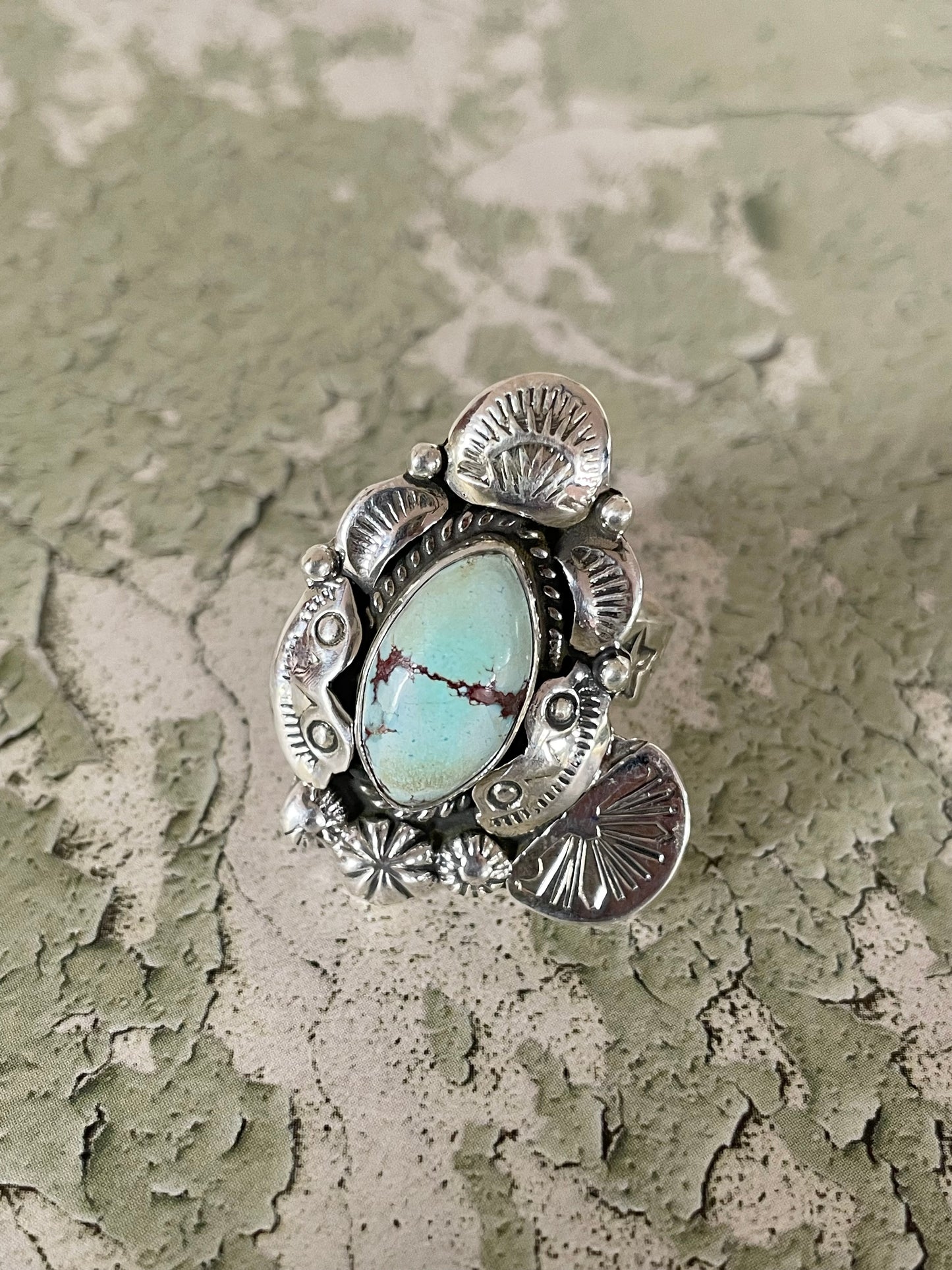 Golden Hills Navajo Ring ~ Adjustable 6-10