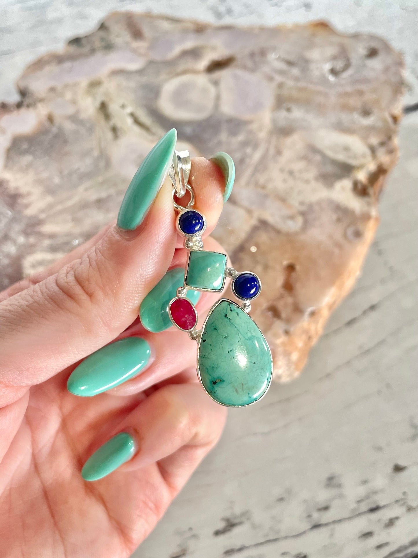 Kingman Turquoise Pendant