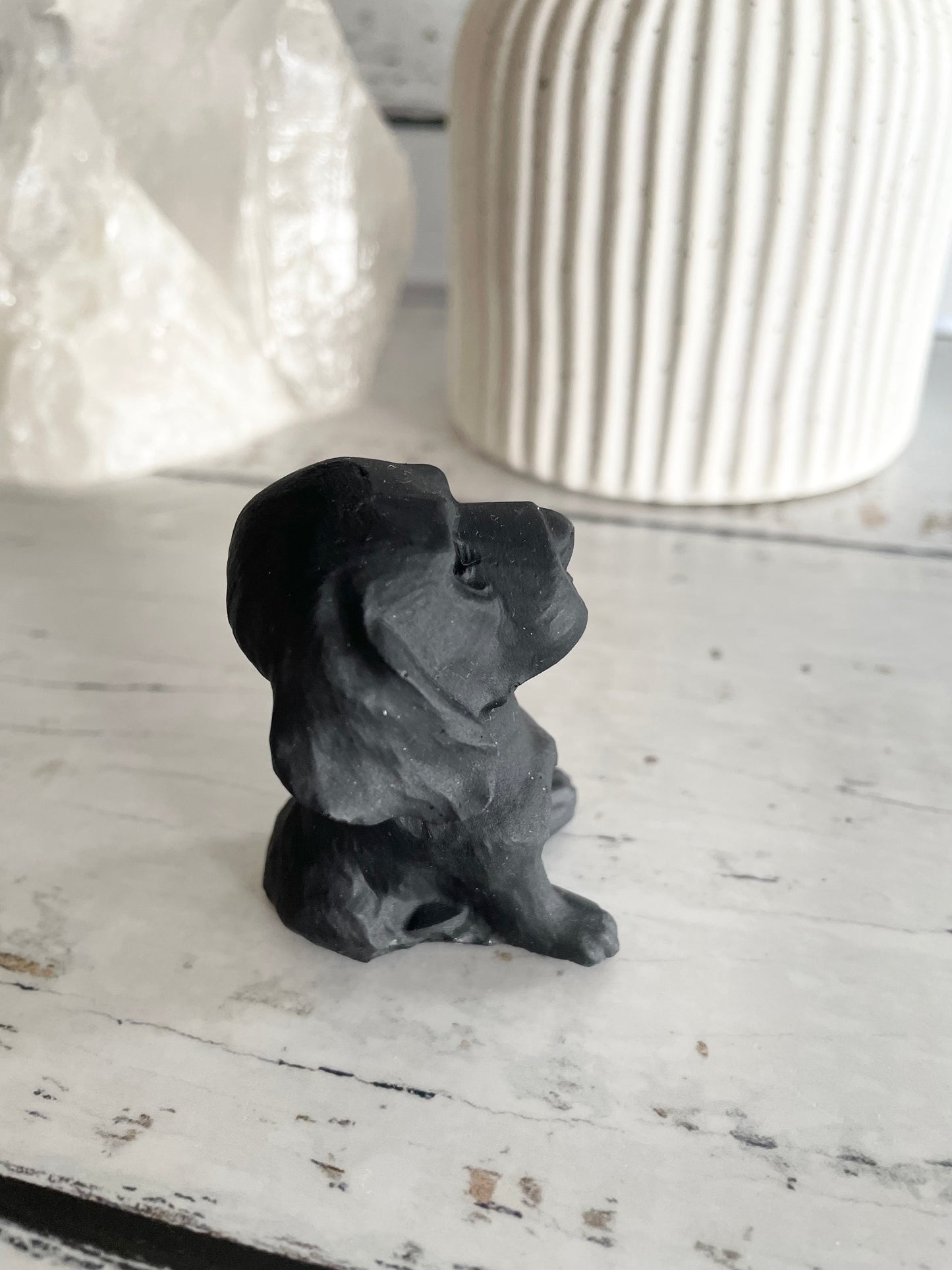 Black Obsidian Dog ~ Labrador (free kissses)