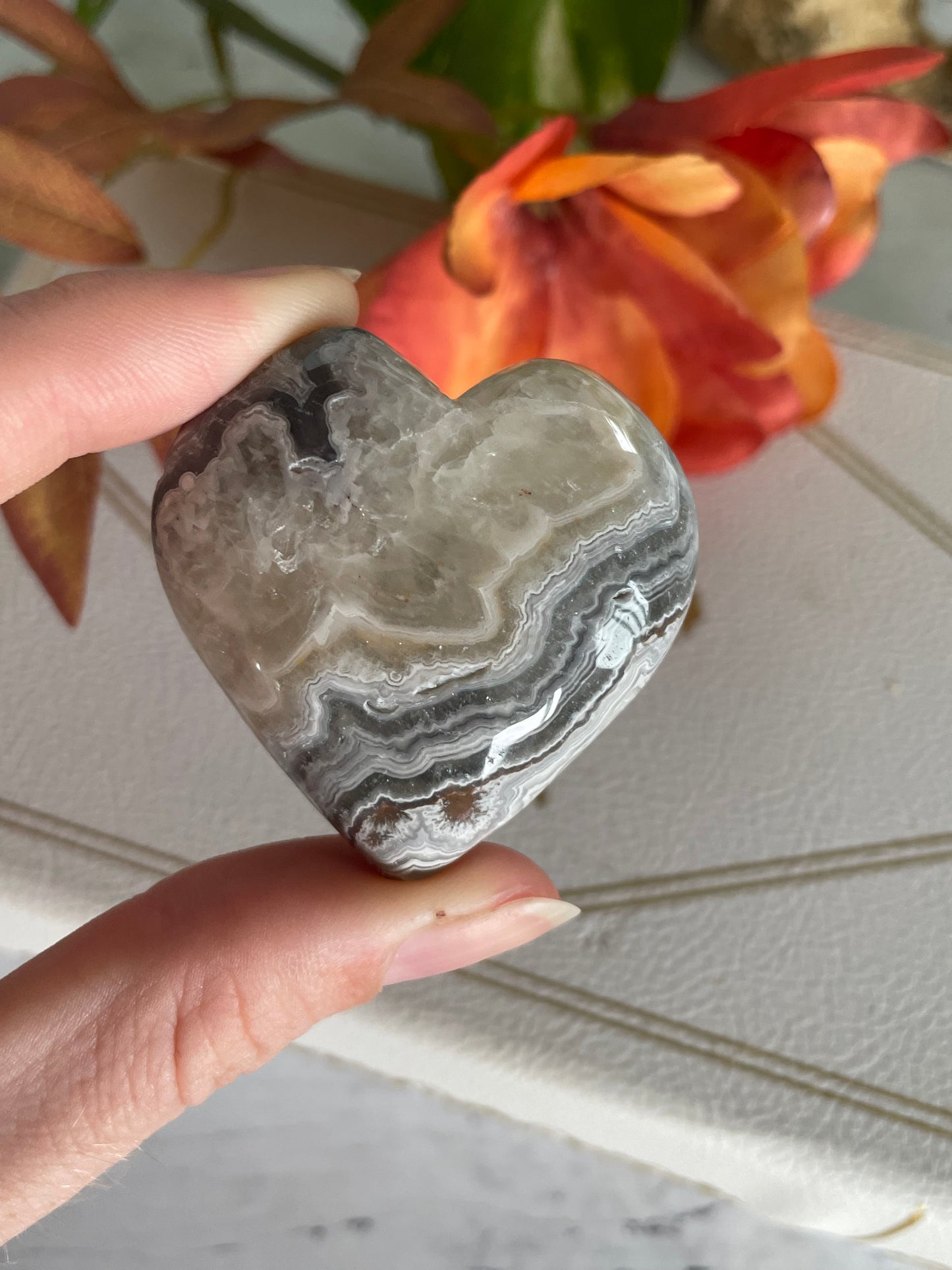 Mexican Agate Heart