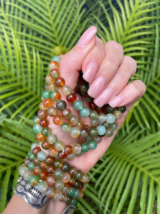Peacock Agate Healing Bracelet