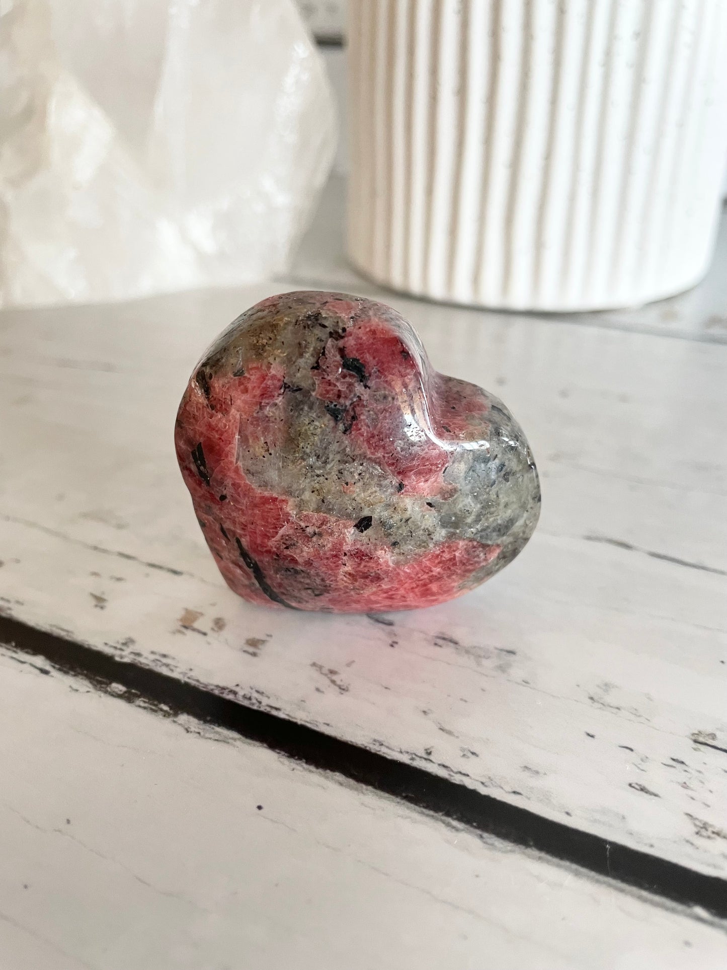 Rhodonite Heart