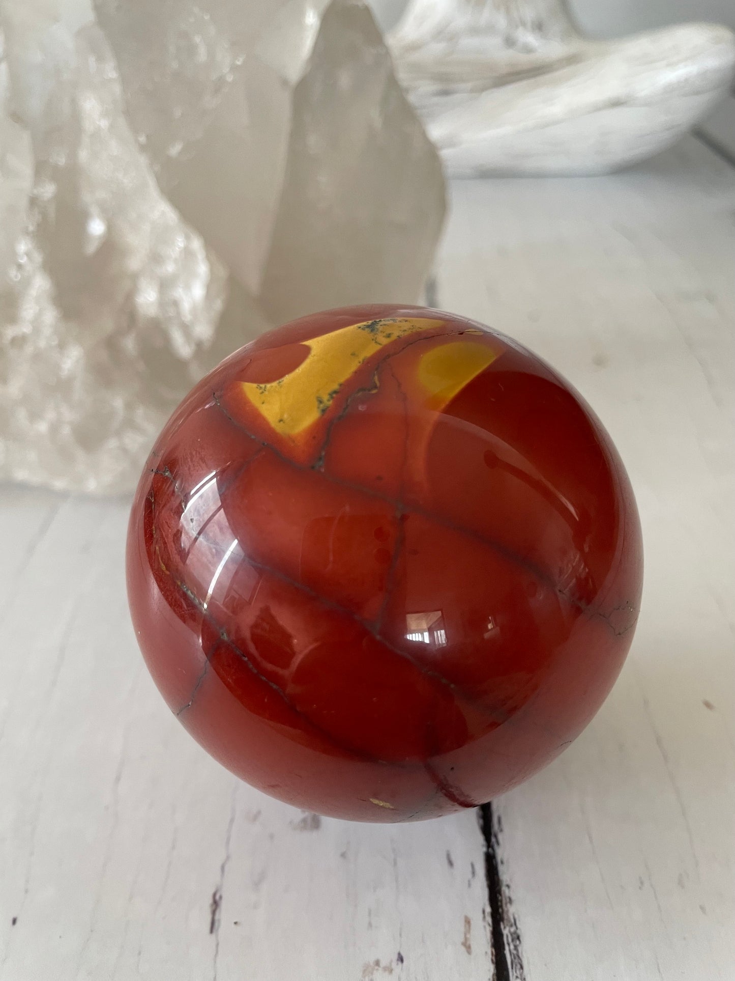 Mookaite Sphere Includes Holder