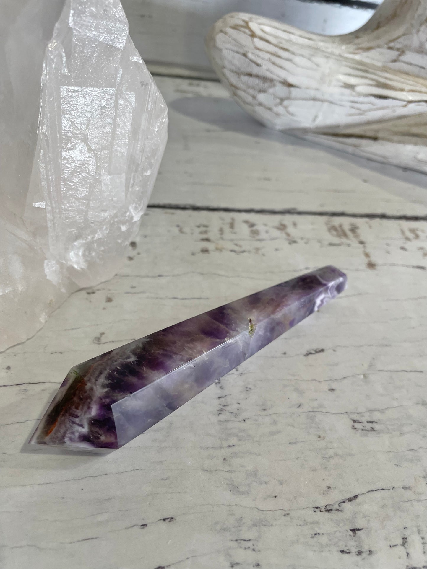 Chevron Dream Amethyst Torch/Point