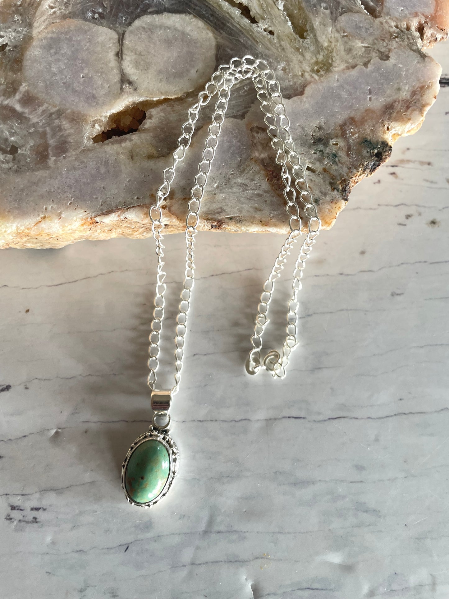Green Kingman Turquoise Necklace