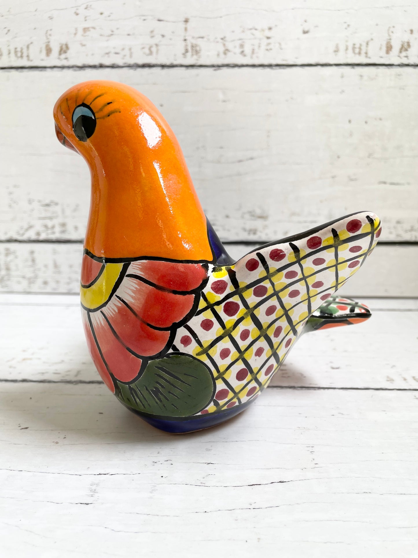 Talavera Mexican Pottery Dove Planter