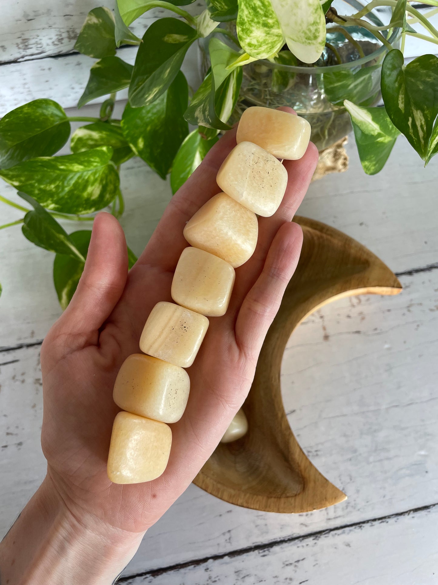 Golden Calcite Tumble Stones