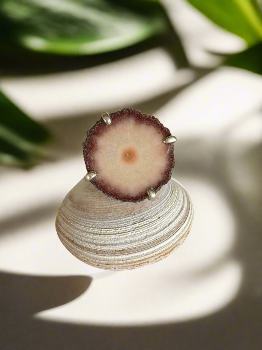 Raw Stalactite Ring ~ size 6