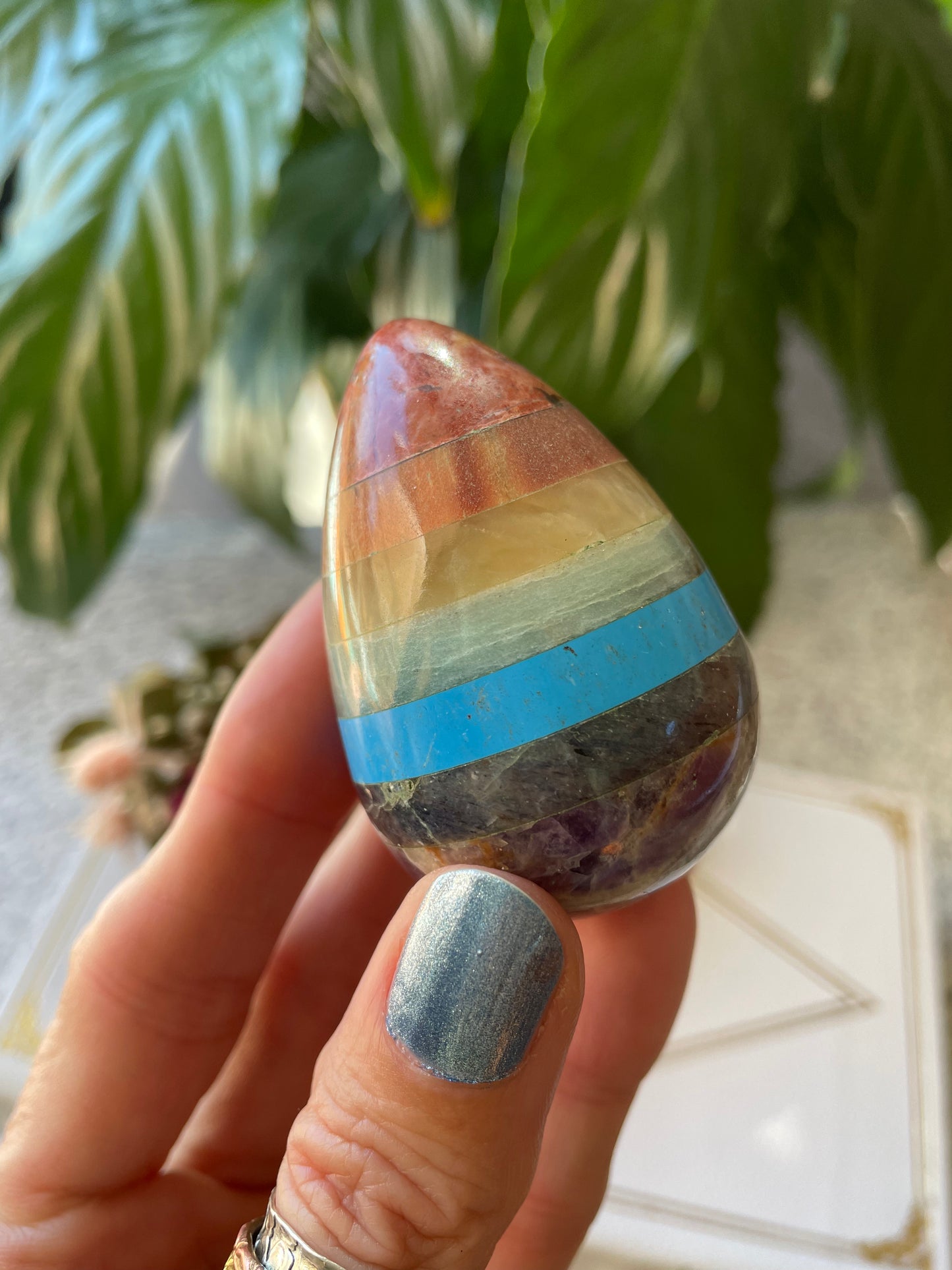 Chakra Bonded Egg with holder