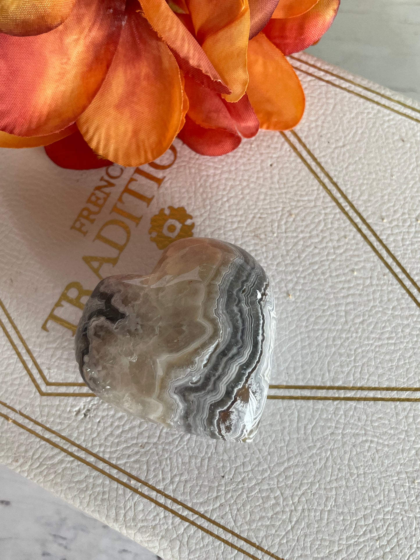 Mexican Agate Heart
