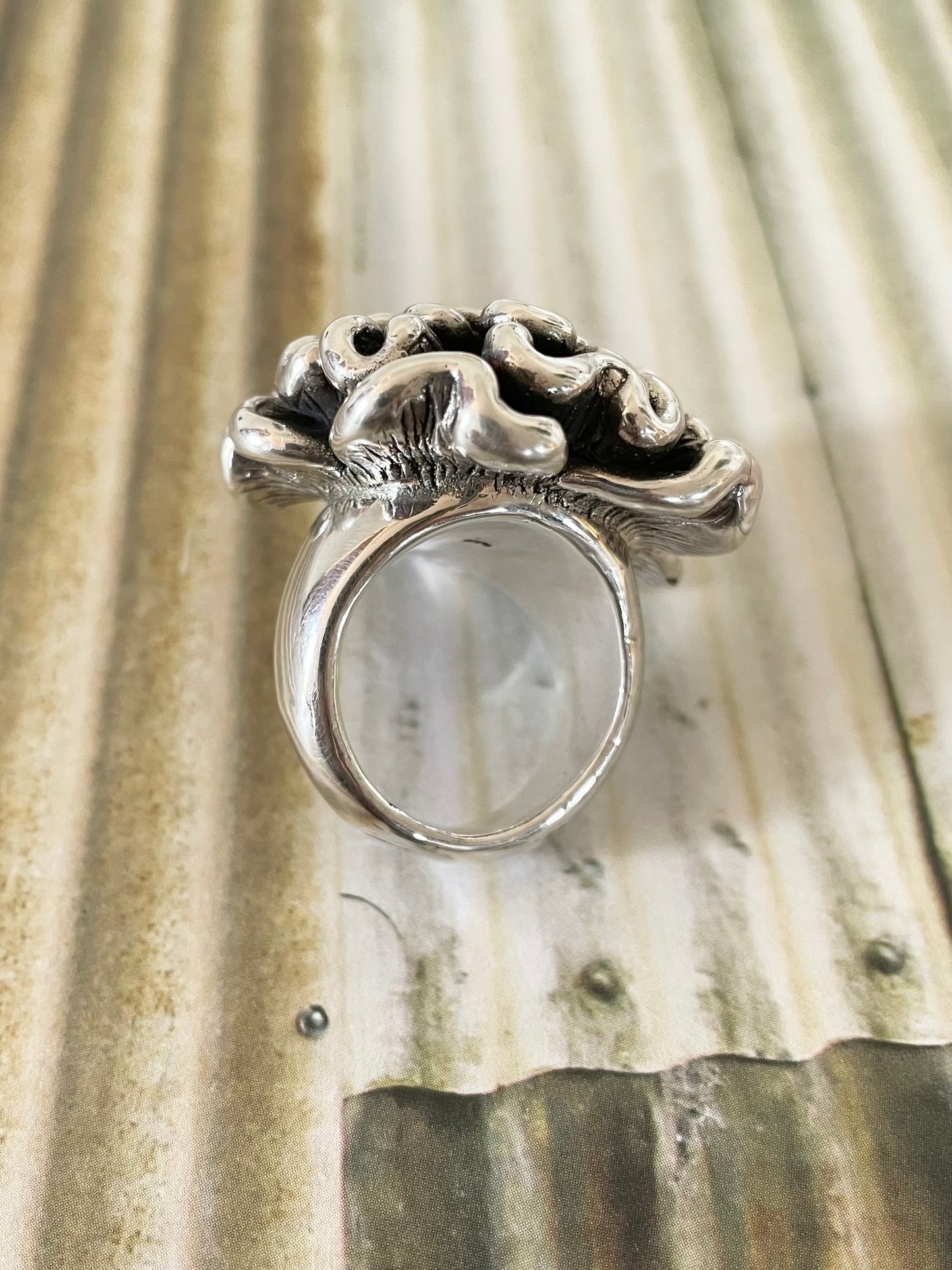 Mexican Flower Ring - size 8.5