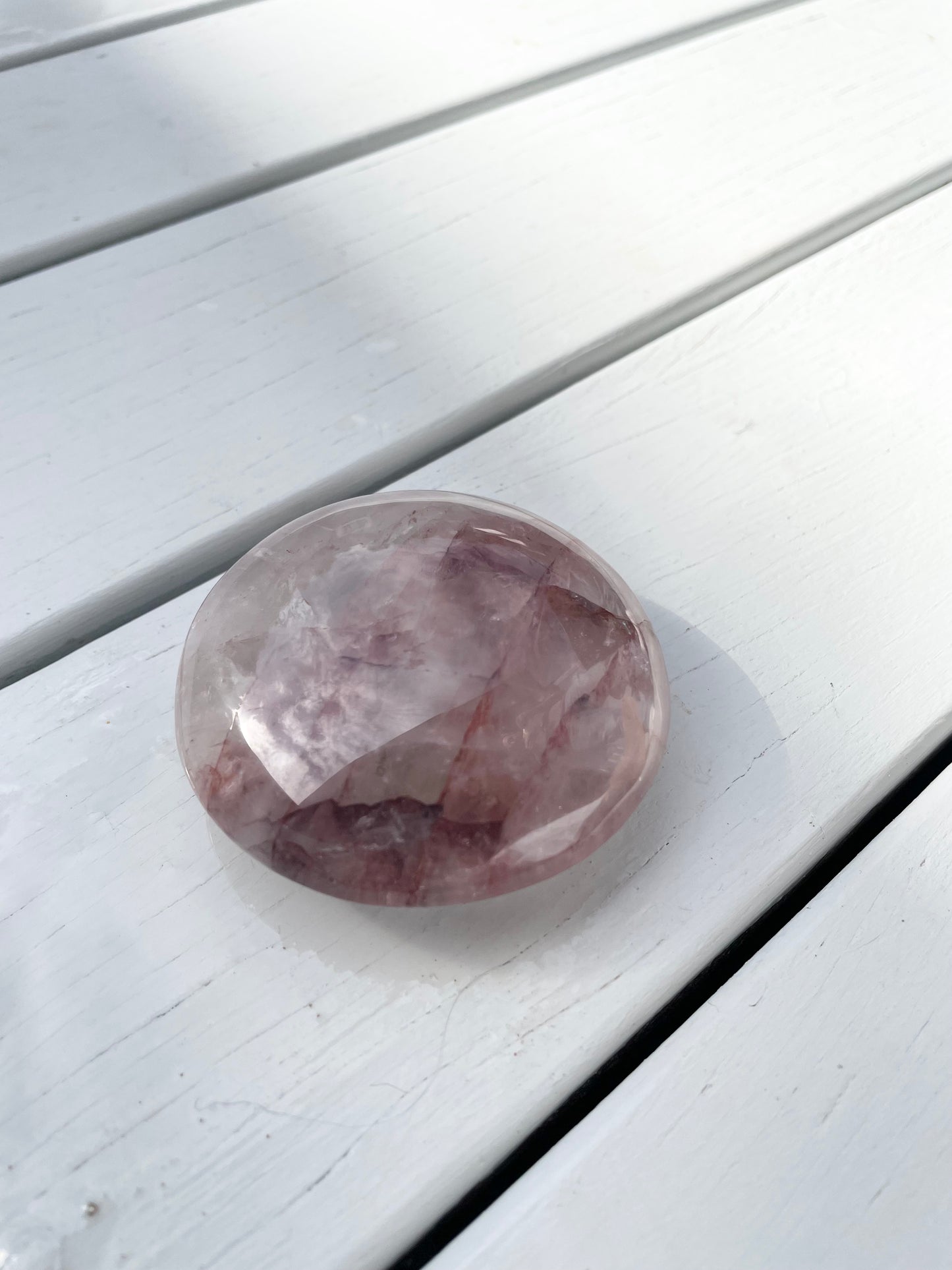 Fire Quartz Palm Stone