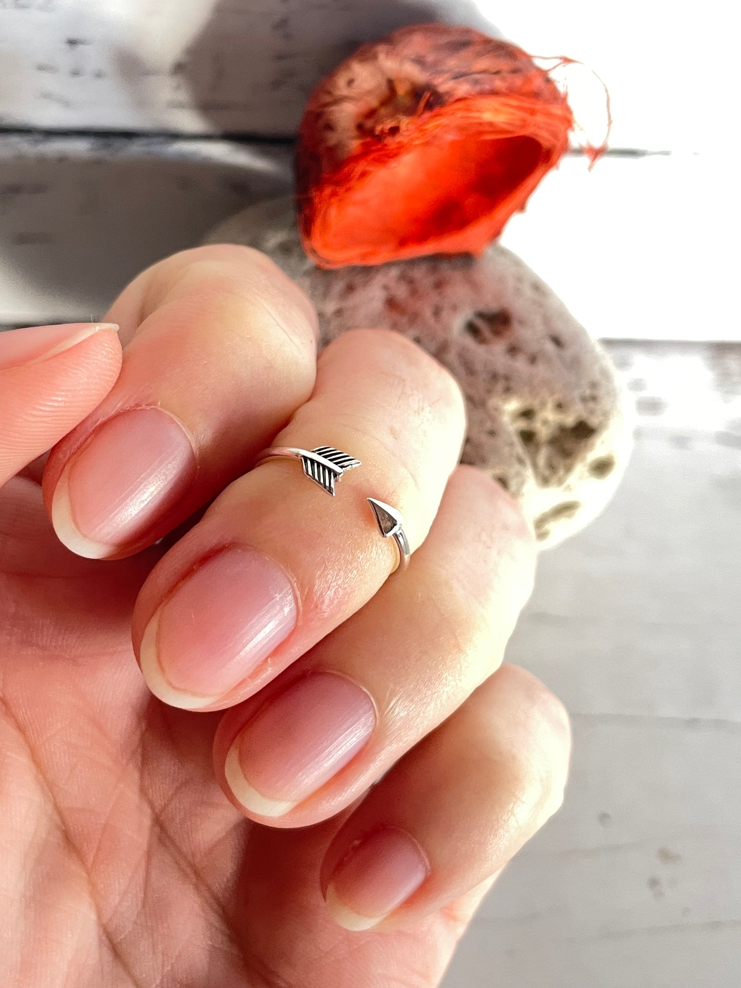 Silver Toe Ring ~ Arrow