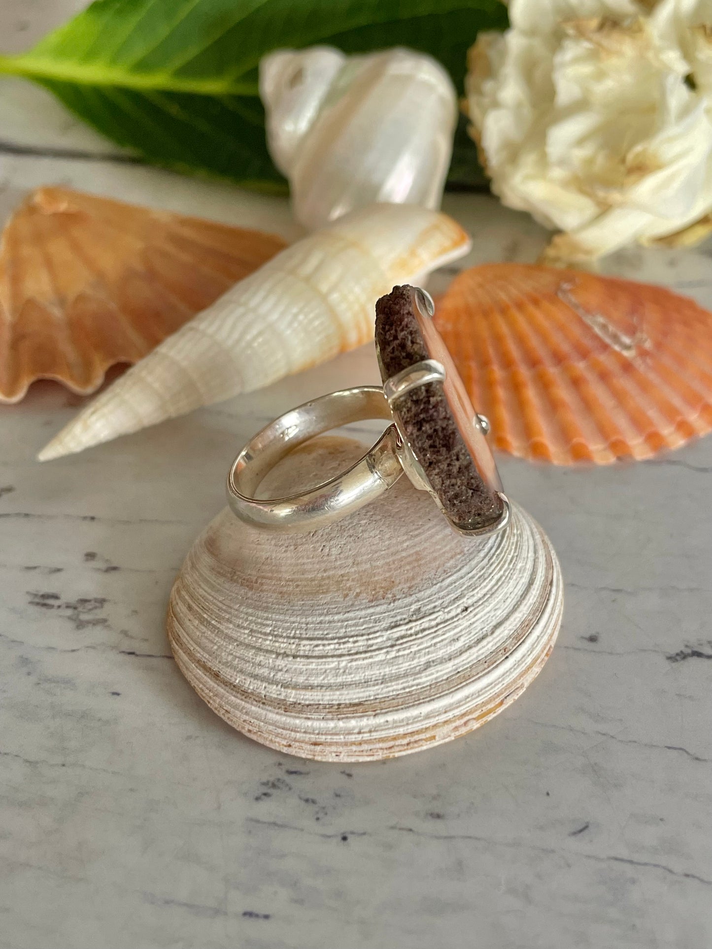 Raw Stalactite Ring ~ size 6