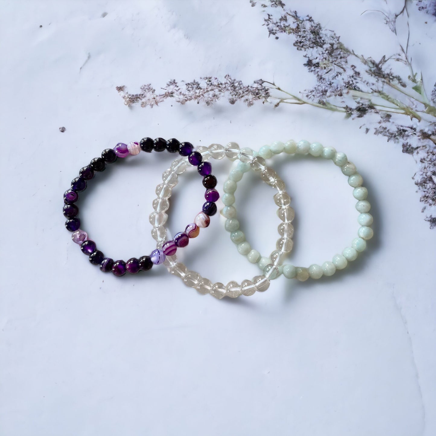 Attract Luck Healing Trio Bracelets