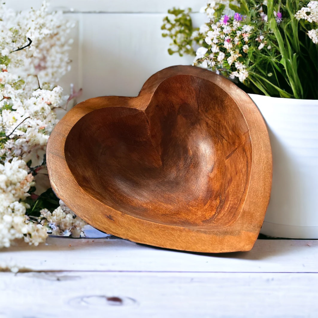 Heart Wooden Bowl