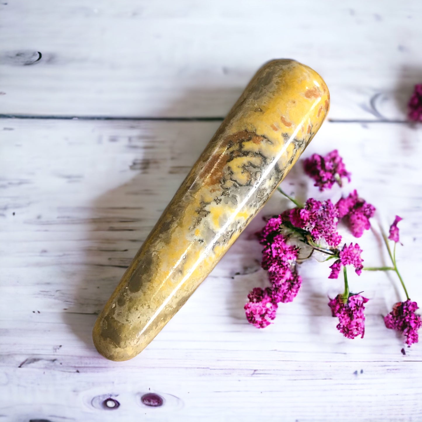 Bumble Bee Jasper Healing/Massage Wand