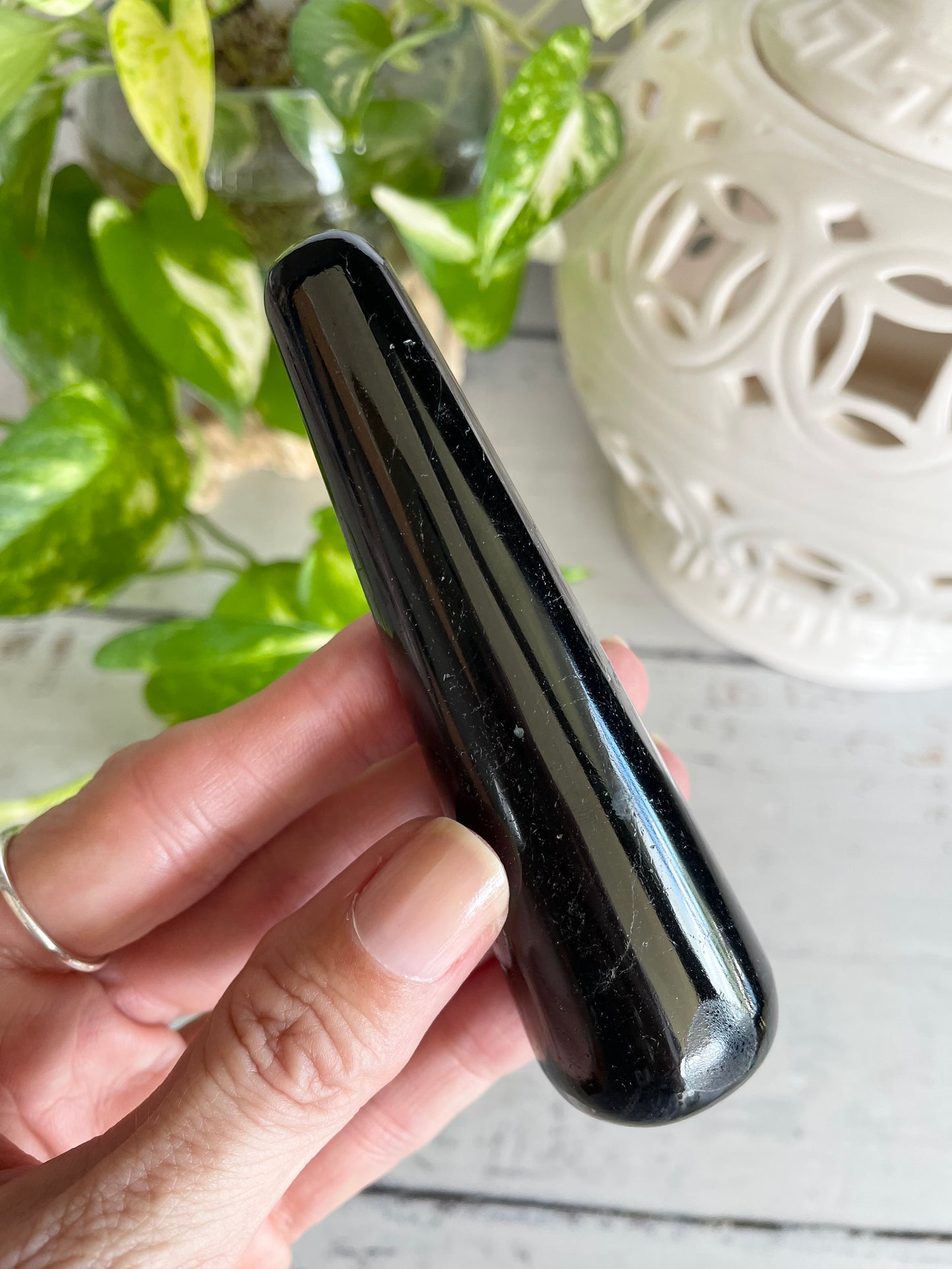 Black Tourmaline Healing/Massage Wand