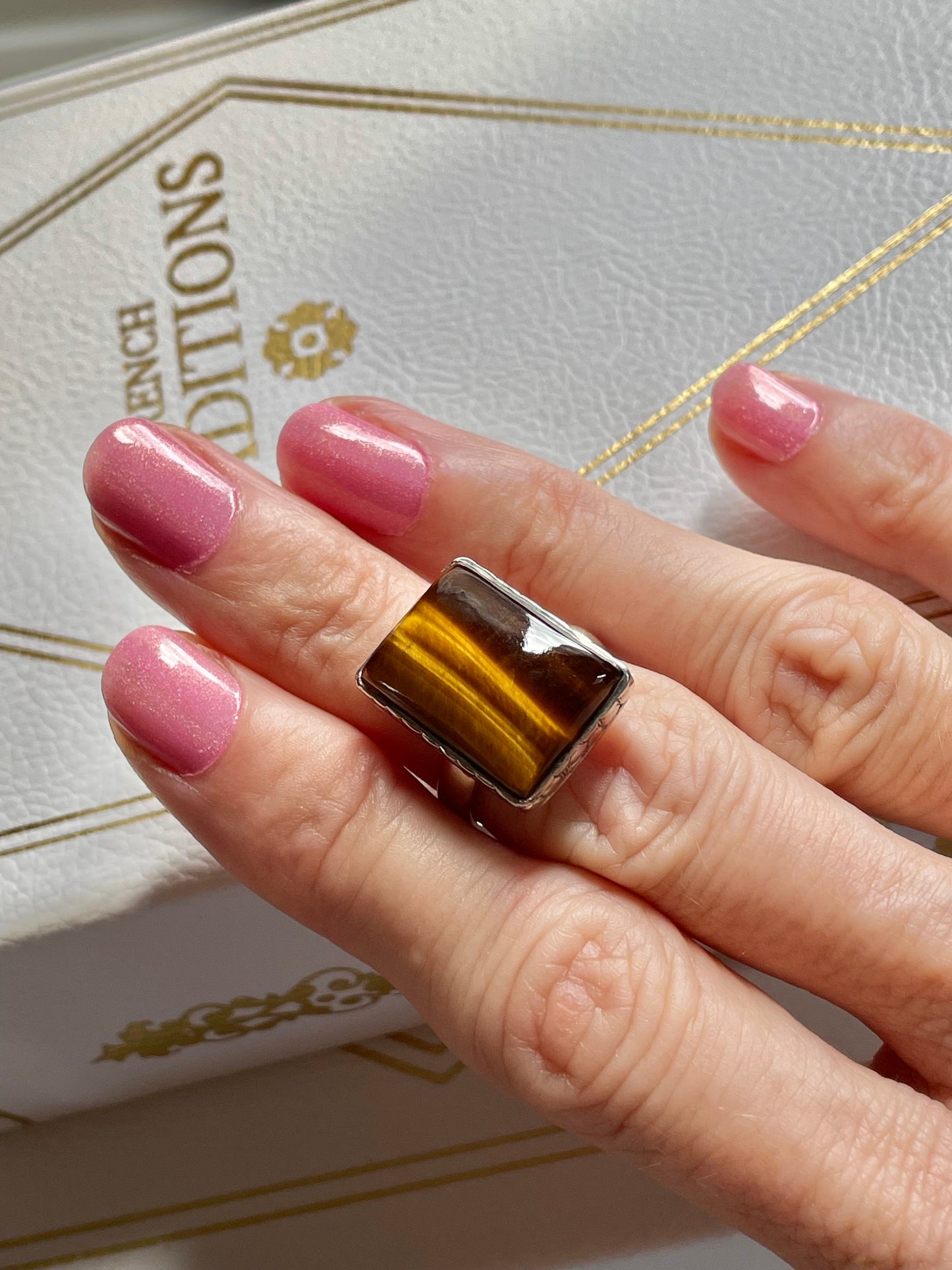 Tigers Eye Ring ~ size 8