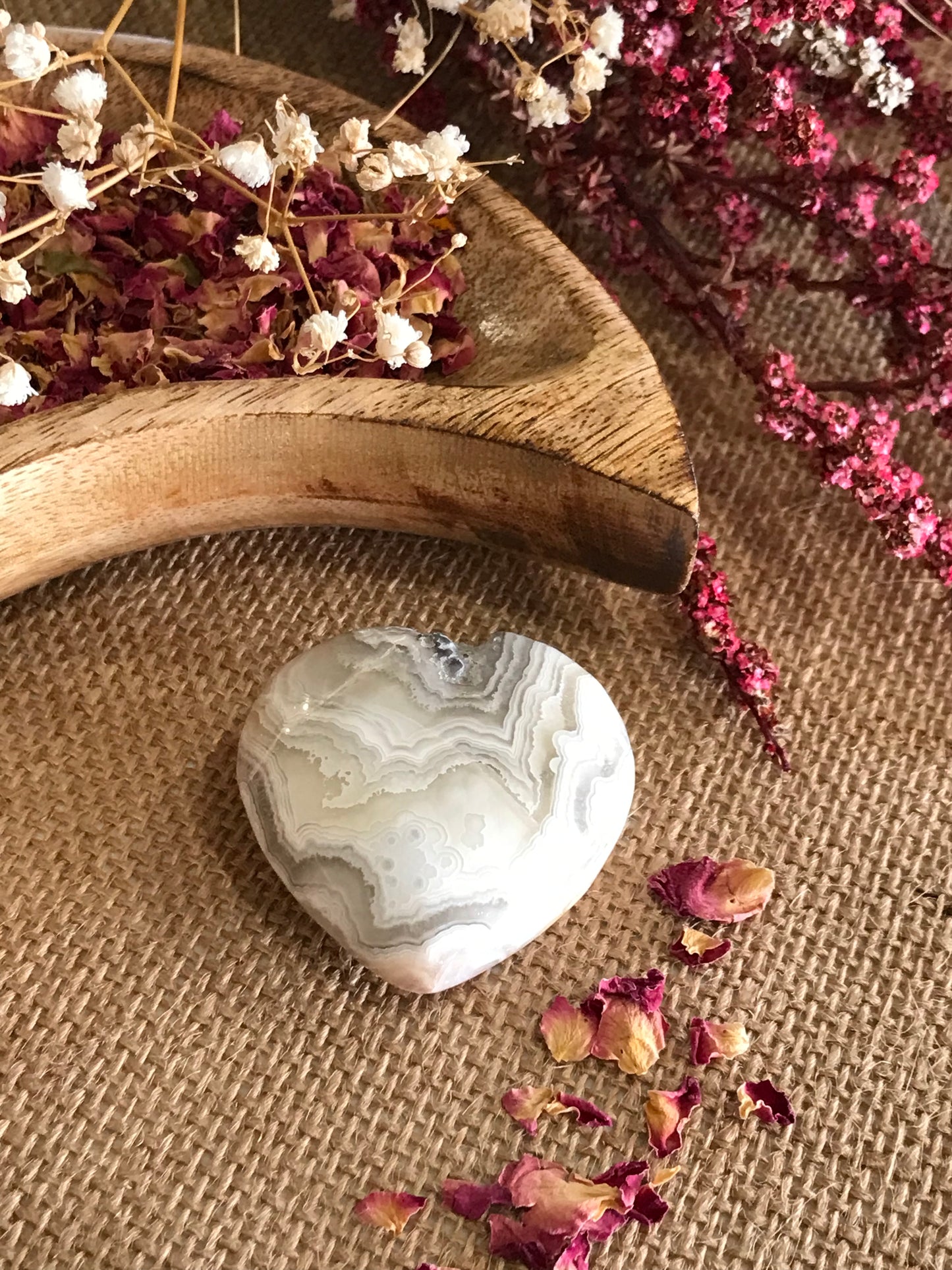 Mexican Agate Heart