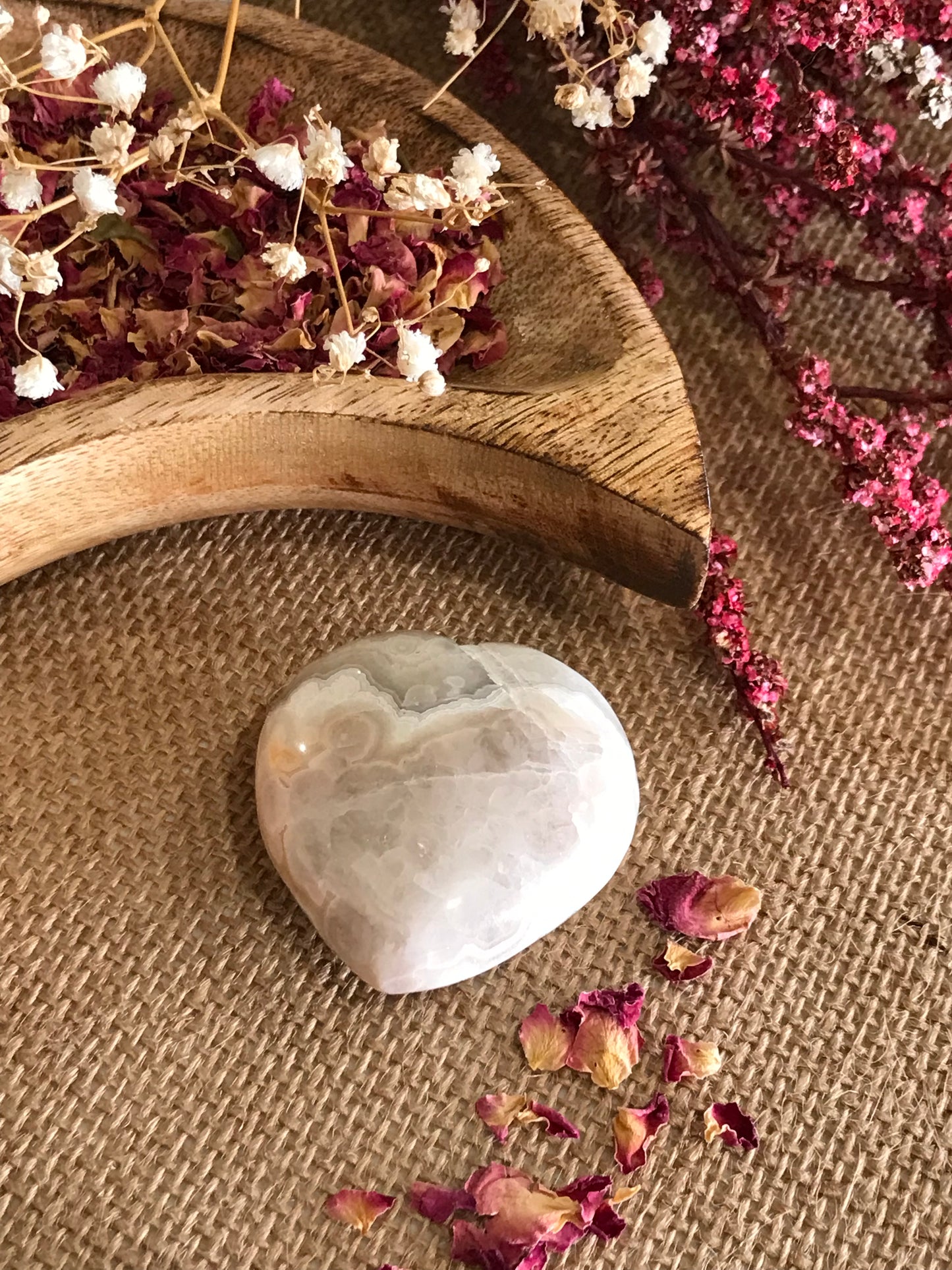 Mexican Agate Heart