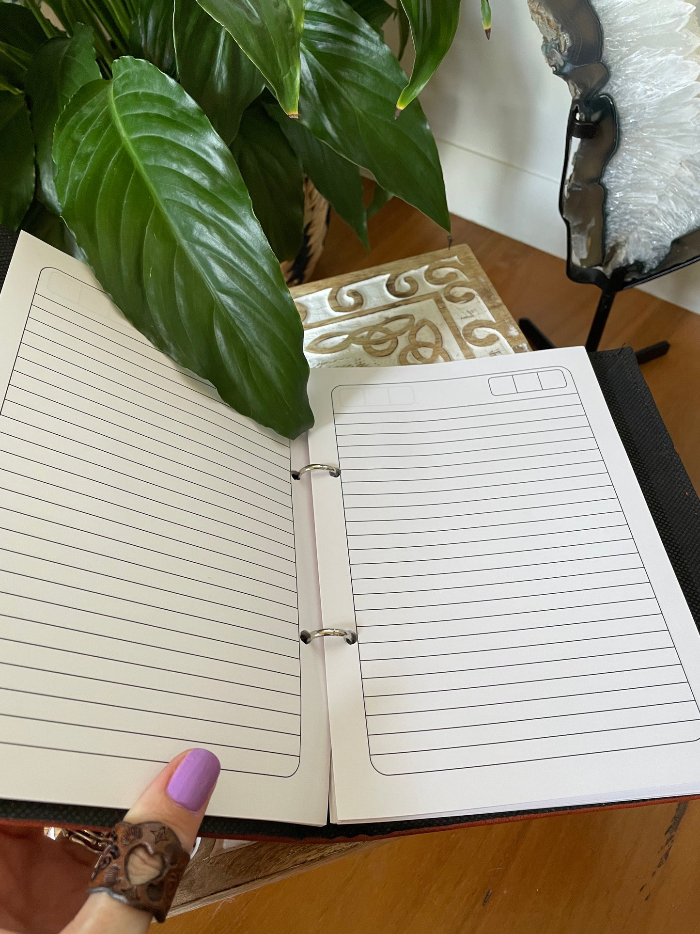 Leather Journal Moon Phases