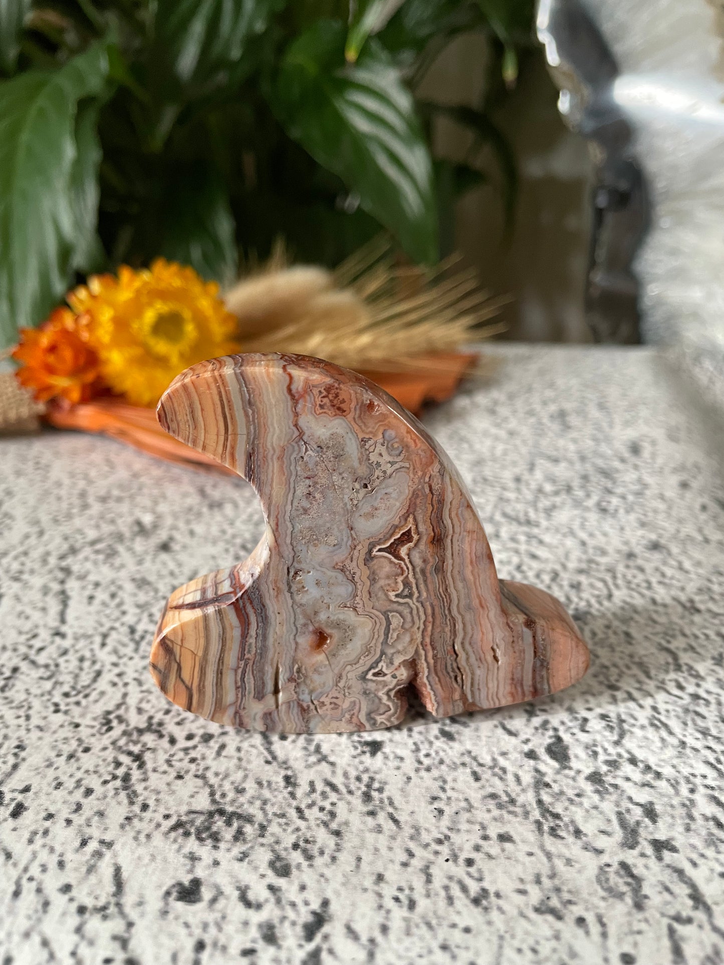 Witch Hat 5 ~ Pink Crazy Lace Agate