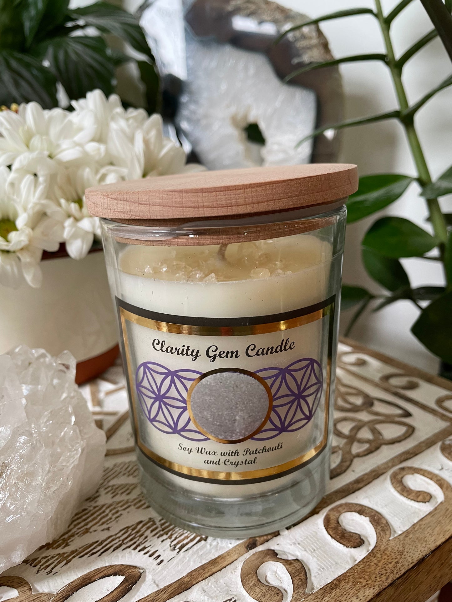 Gem Candle ~ Quartz Clarity