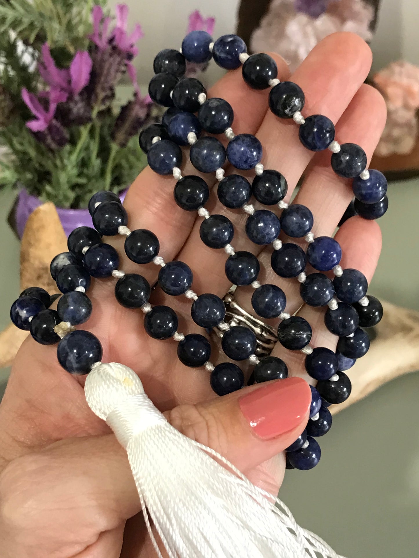 Dark Sodalite ~ Mala/Prayer Beads
